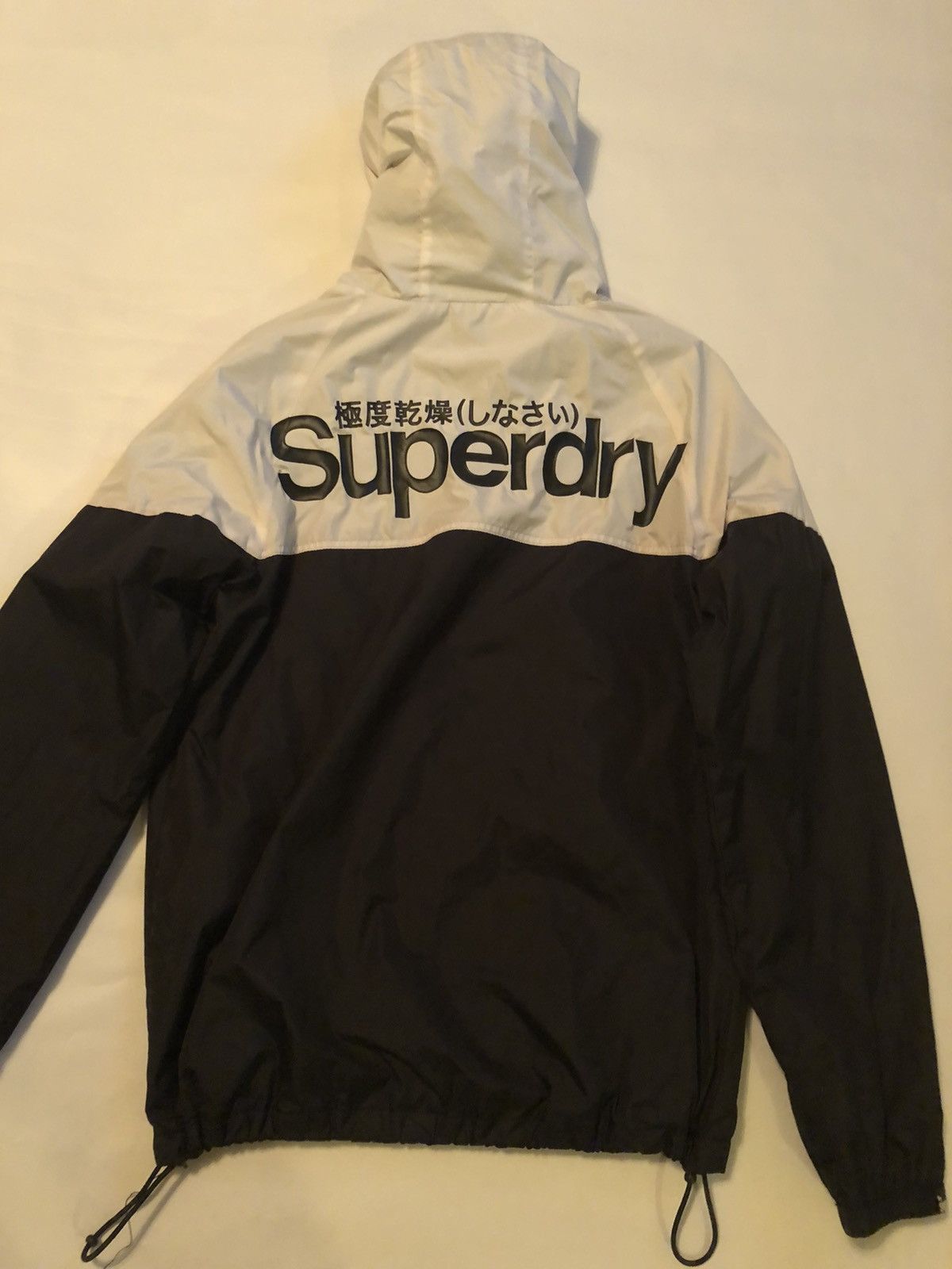 Superdry Sport Black & White Double Blacklabel Stormbreaker Jacket