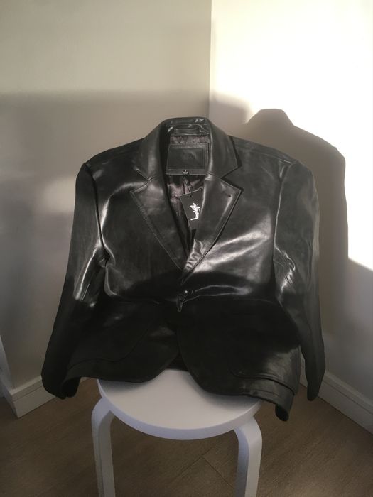 Stussy leather best sale sport coat