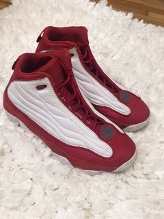 Jordan pro strong varsity hot sale red