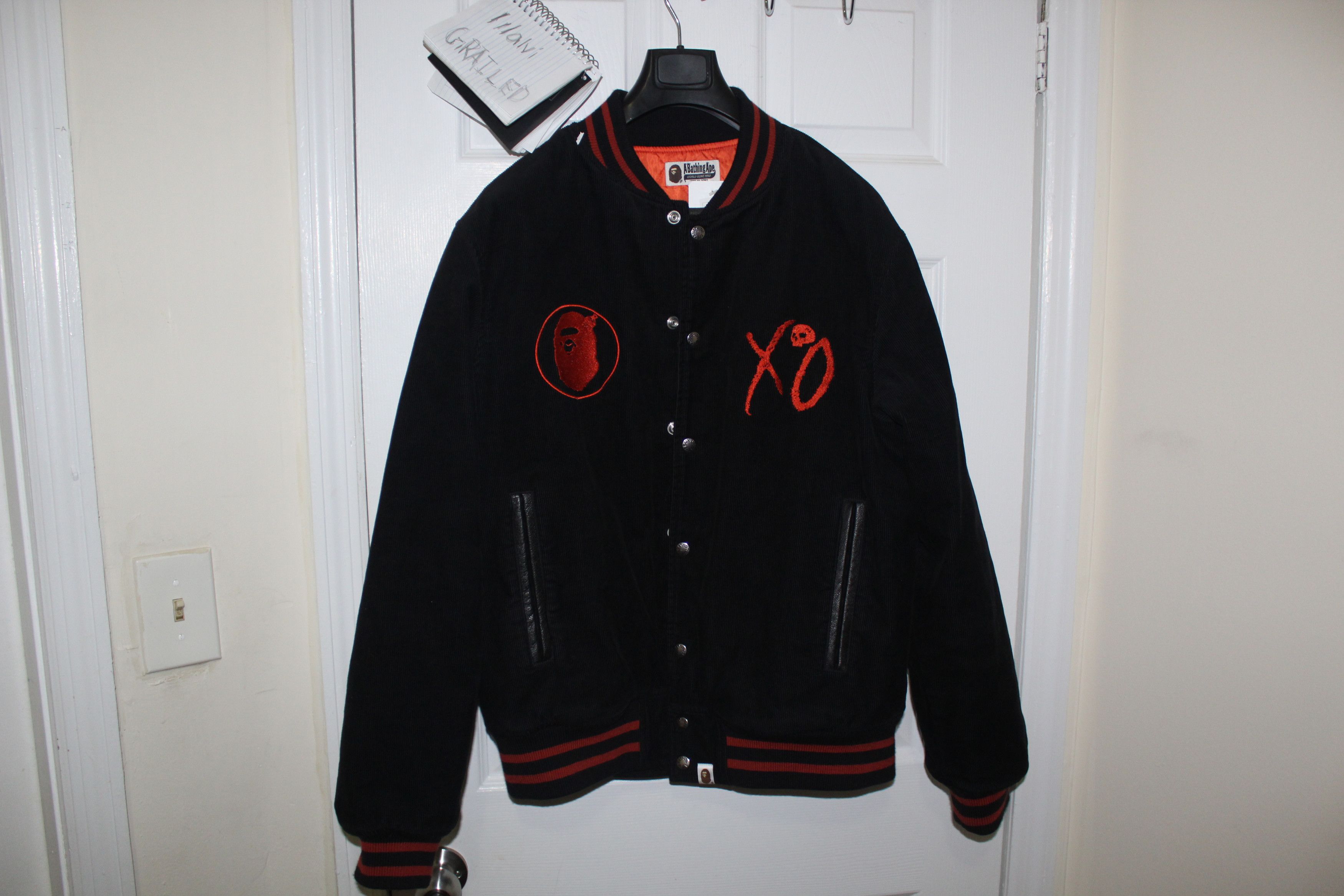 Bape Bape XO Varsity Jacket | Grailed