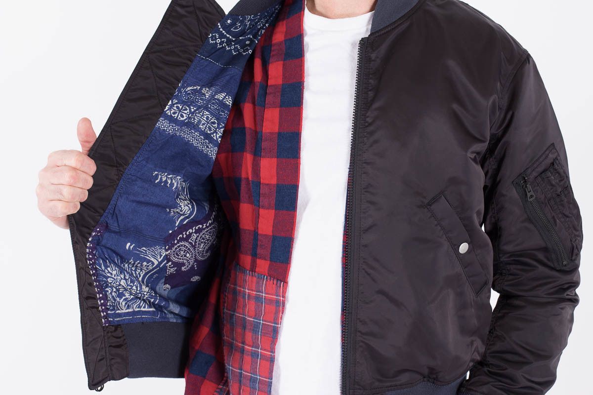 Soulive Black Indigo MA-1 Jacket | Grailed