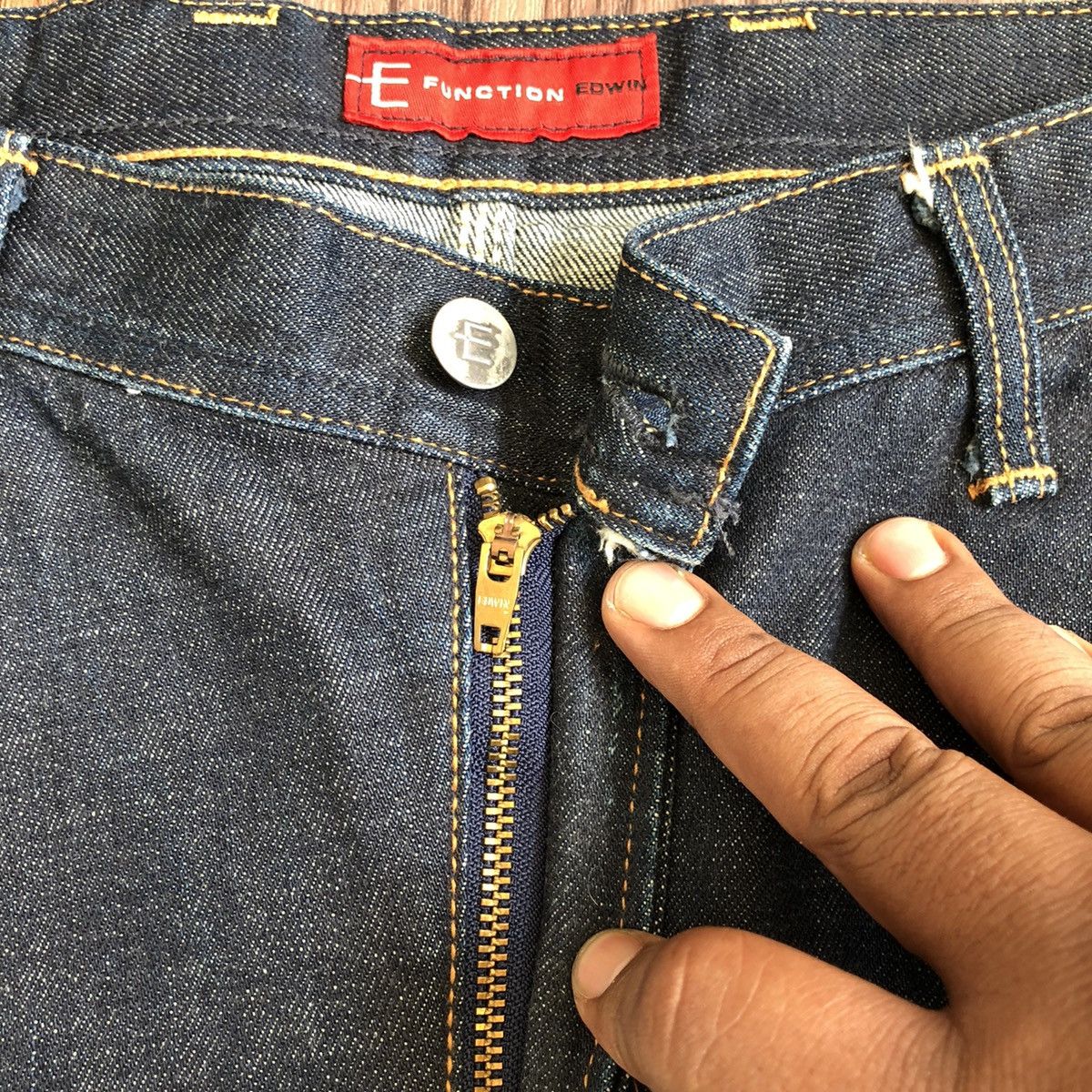 Edwin × Japanese Brand Edwin E Function Denim Blue Jeans Size US 33 - 5 Thumbnail