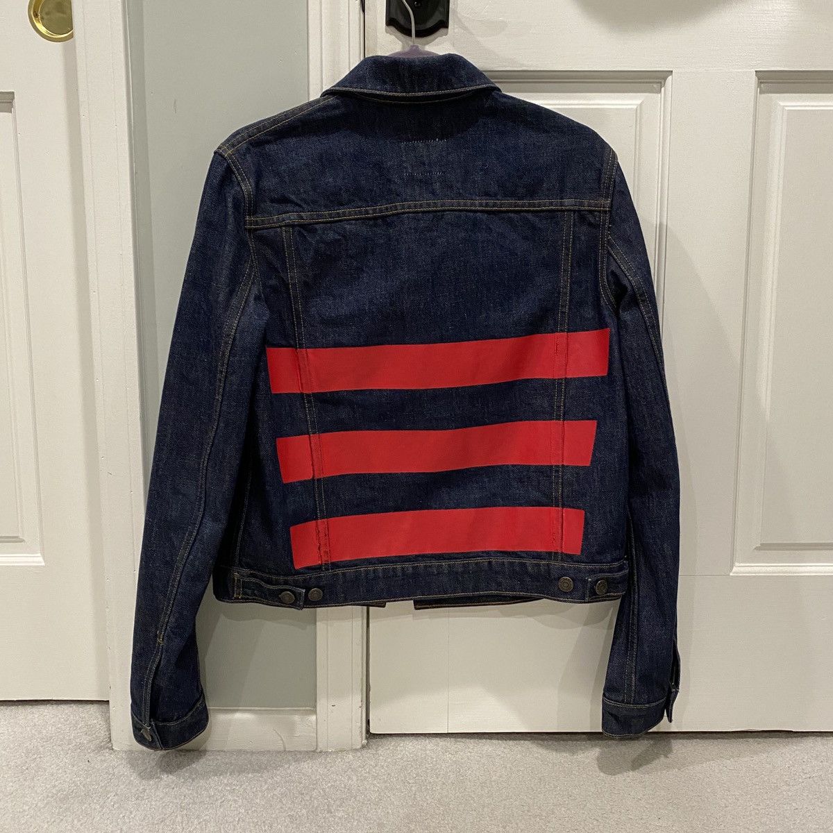 Helmut Lang Re-Edition Striped Denim Jacket | Grailed