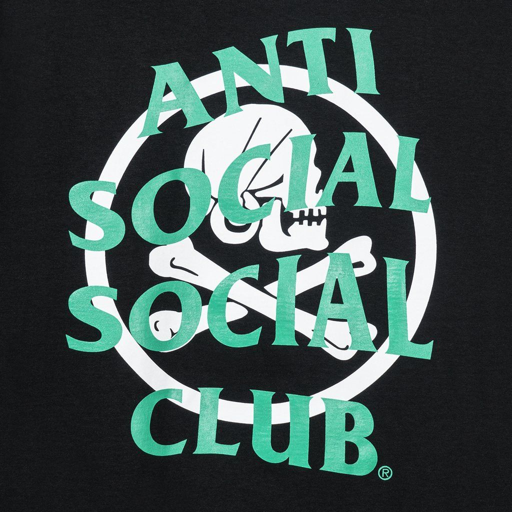 Anti Social Social Club × Neighborhood DS Teal ASSC x NBHD White logo Cambered Black Tee Bape Kith Size US XL / EU 56 / 4 - 5 Thumbnail