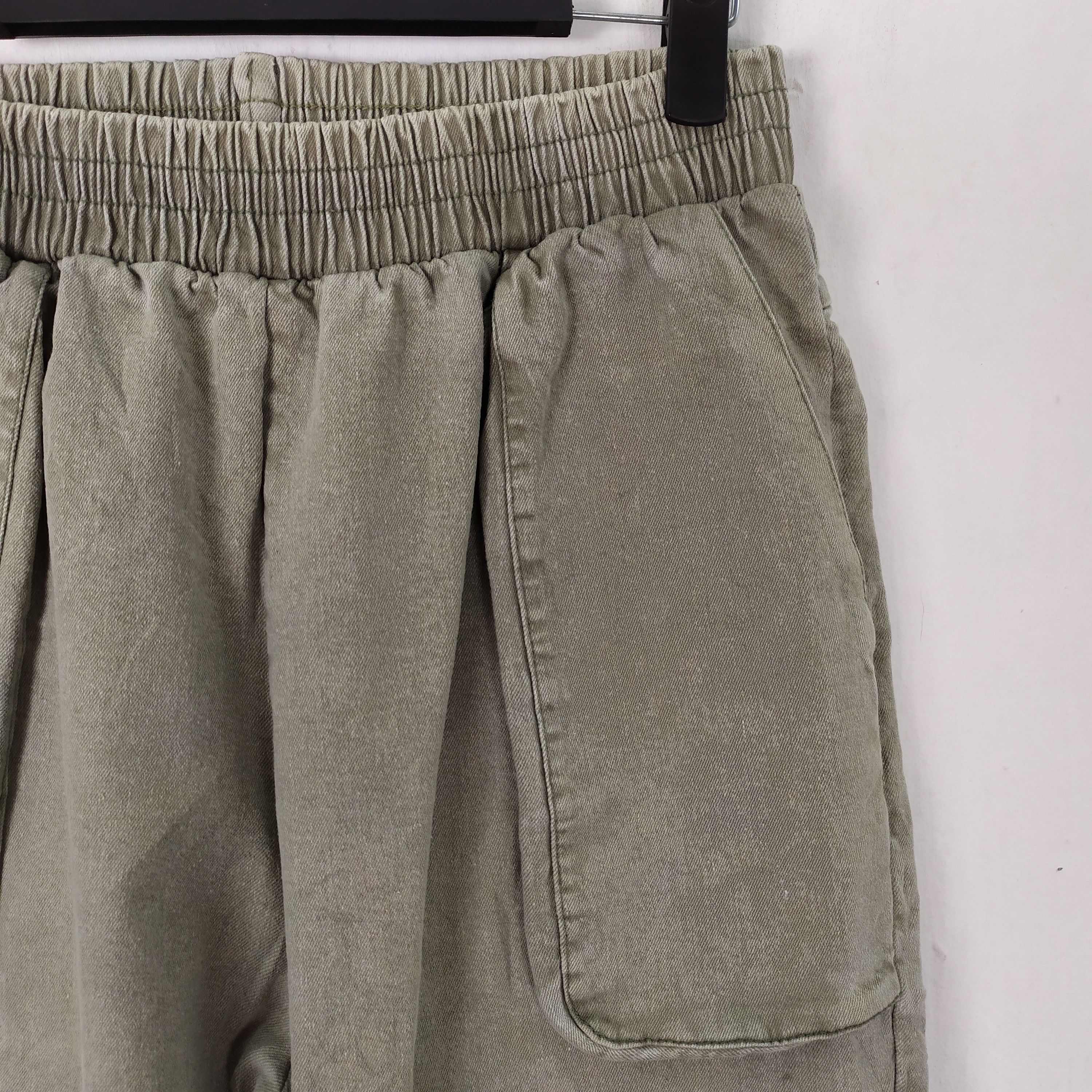 Japanese Brand DWELL SPRING WAIST DOUBLE KNEE CARGO PANTS Size US 26 / EU 42 - 5 Thumbnail