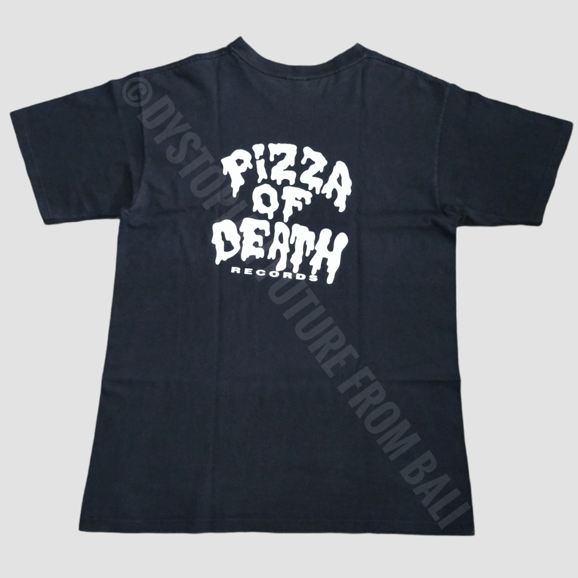 image of Band Tees x Rock T Shirt Vintage Razors Edge Pizza Of Death Records Japan Band Tshirt in Black (Siz