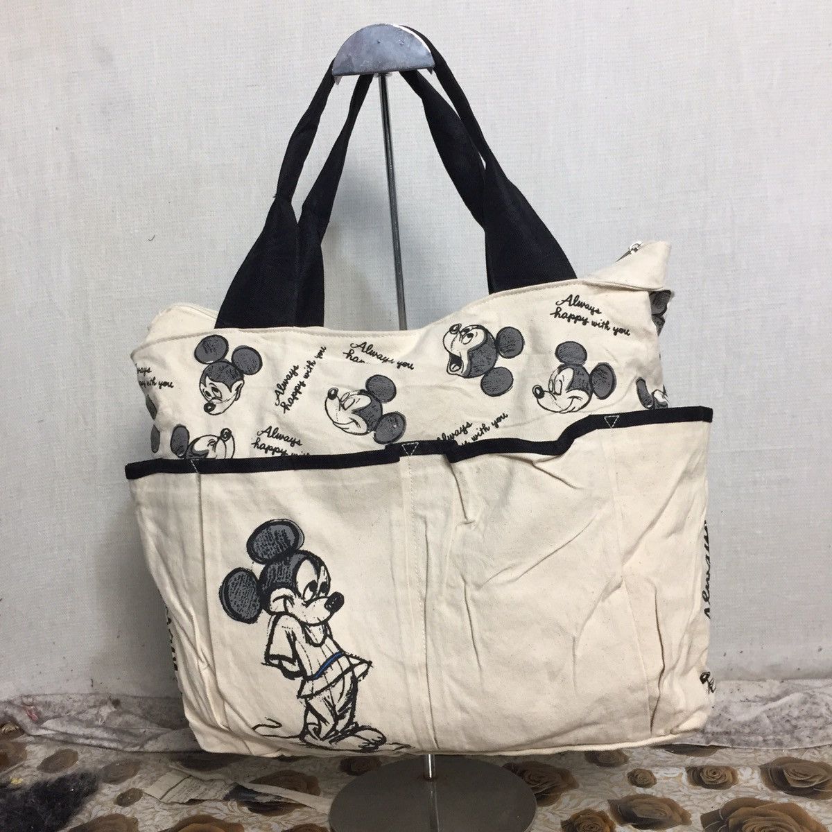 Disney Disney tote bag nice design Size ONE SIZE - 2 Thumbnail
