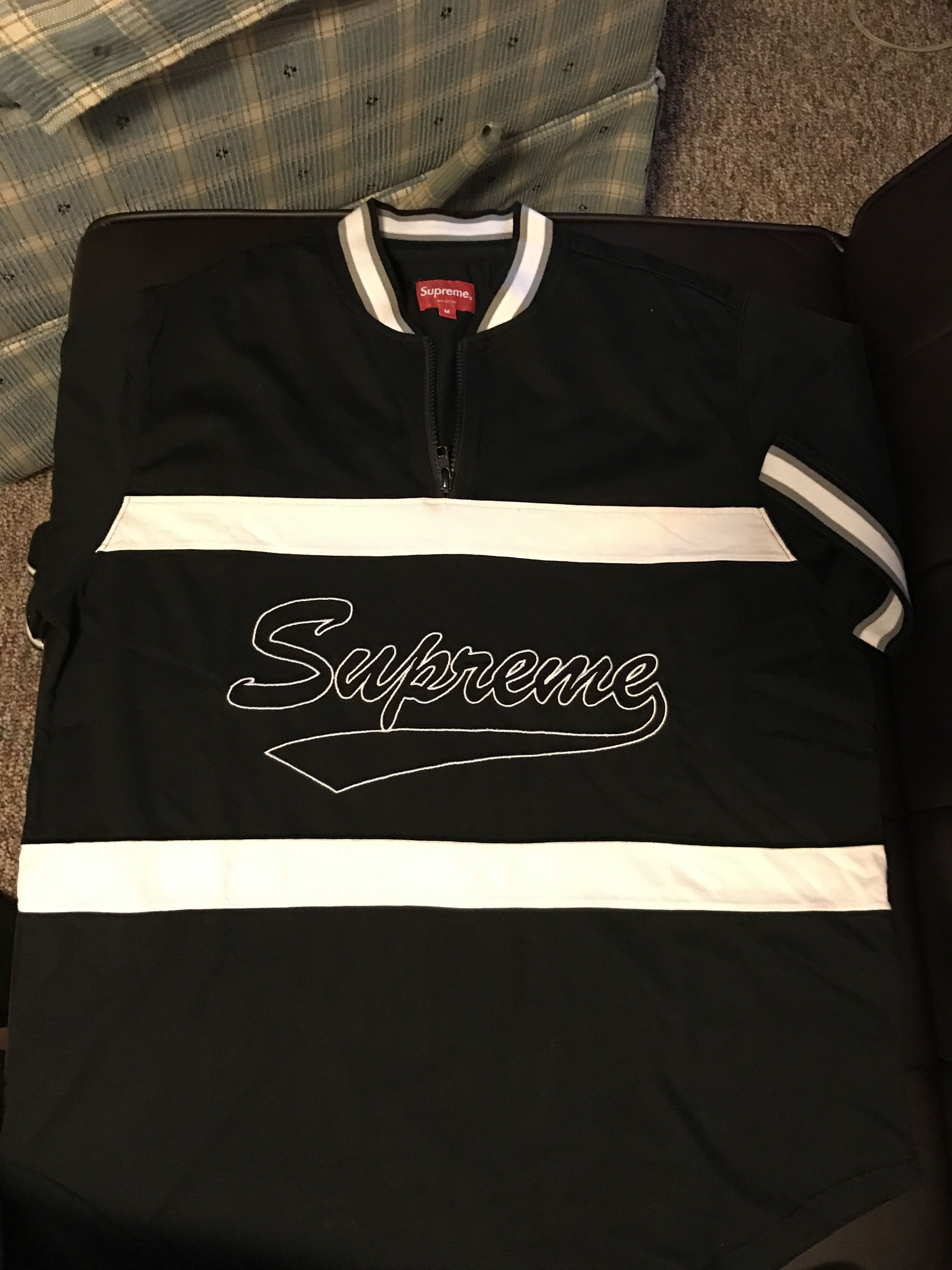 Supreme Zip baseball tee