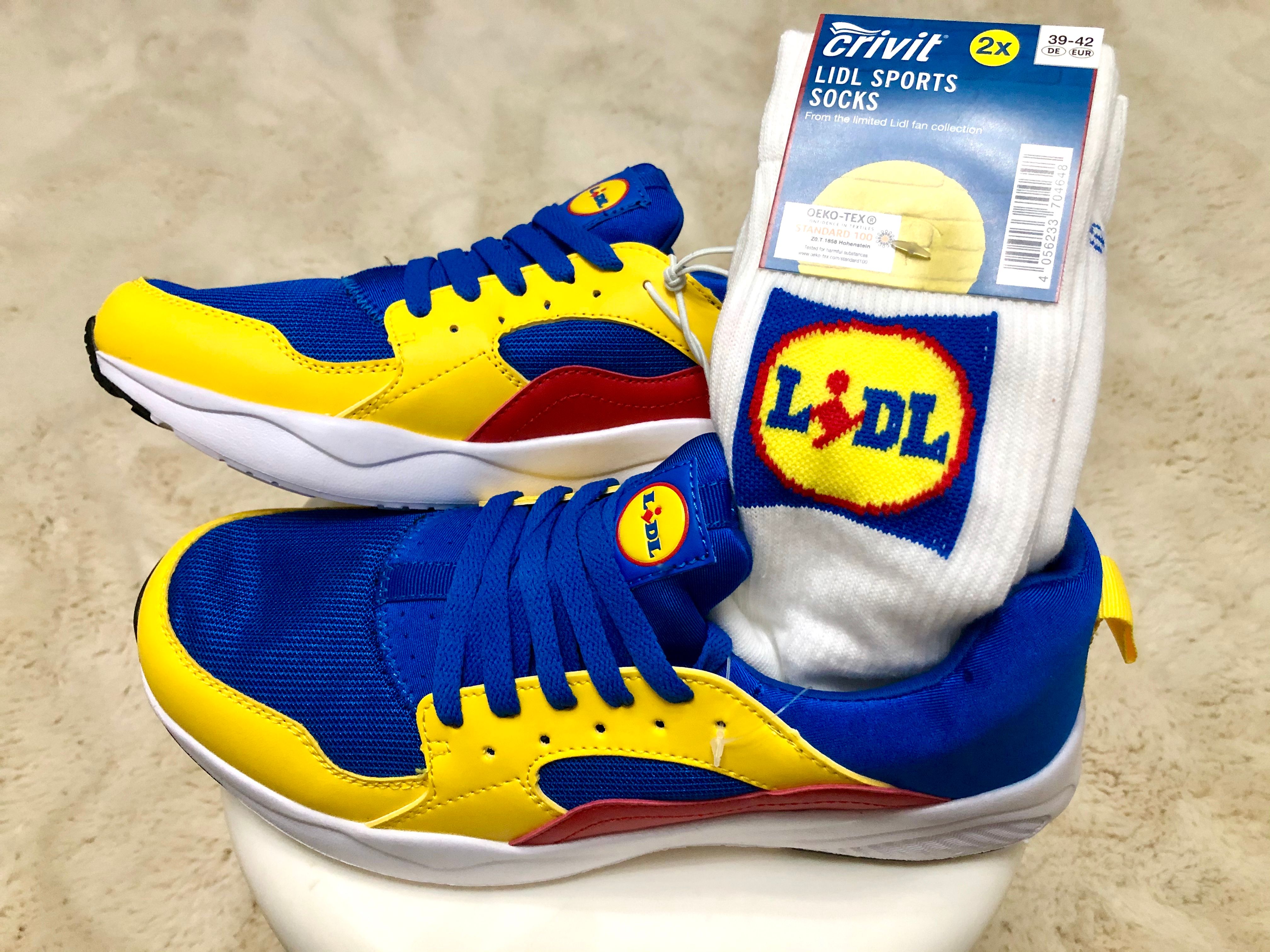 New Women Men's Lidl Unisex Sneakers T37 (Size 4) Limited Edition