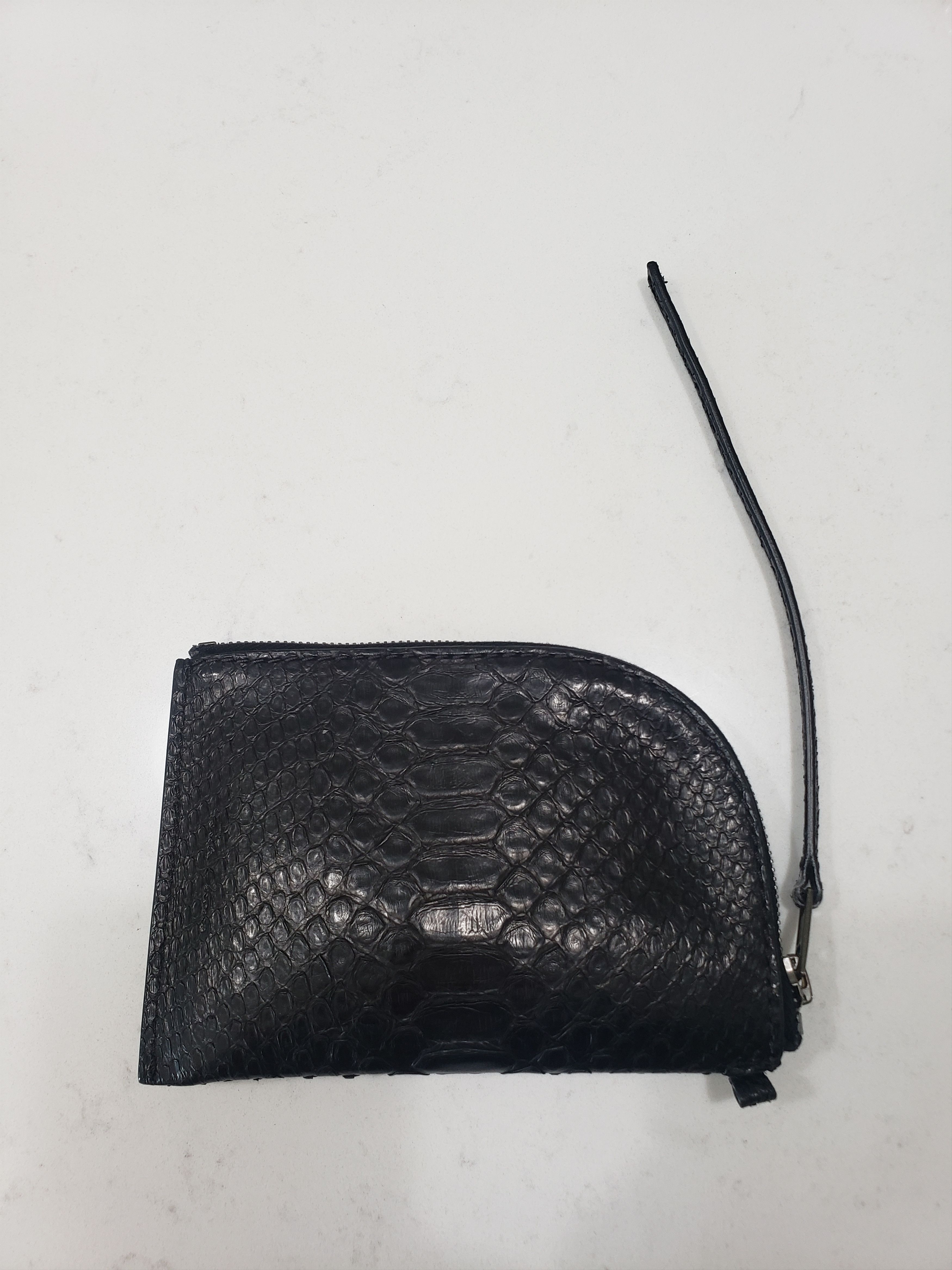 Rick Owens Python Black Neck Wallet Size ONE SIZE - 4 Thumbnail