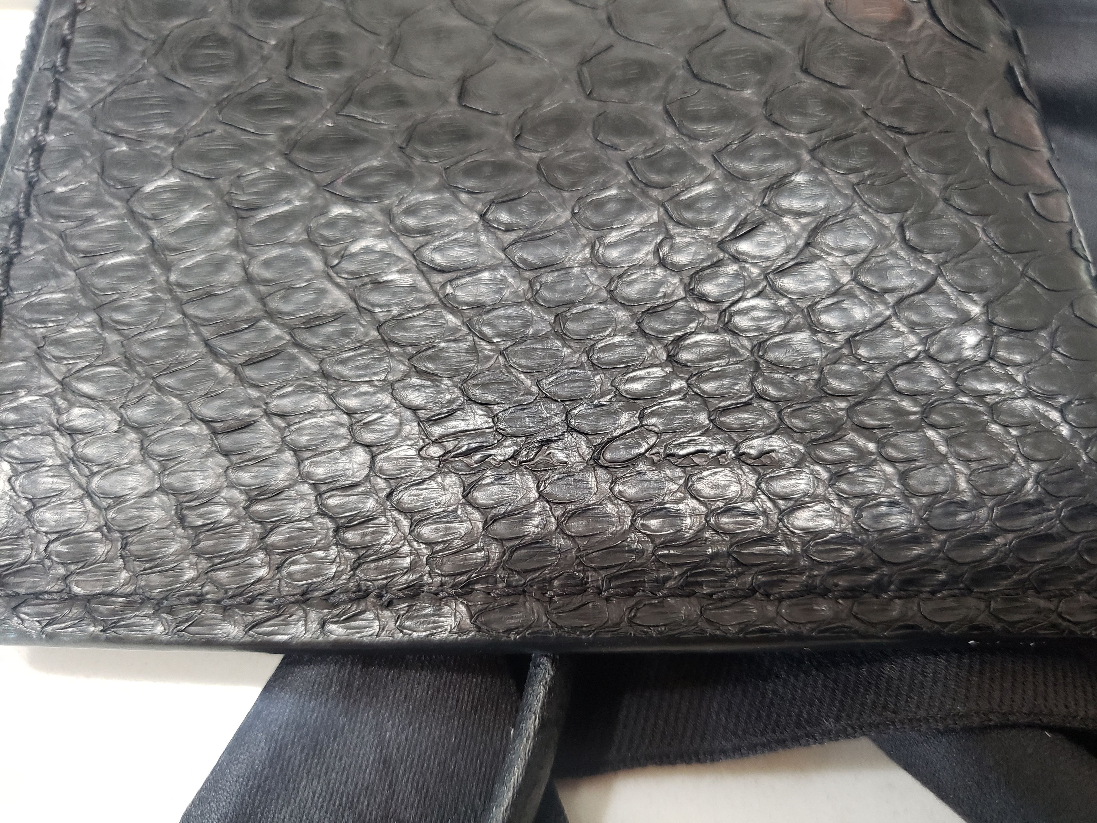 Rick Owens Python Black Neck Wallet Size ONE SIZE - 3 Thumbnail