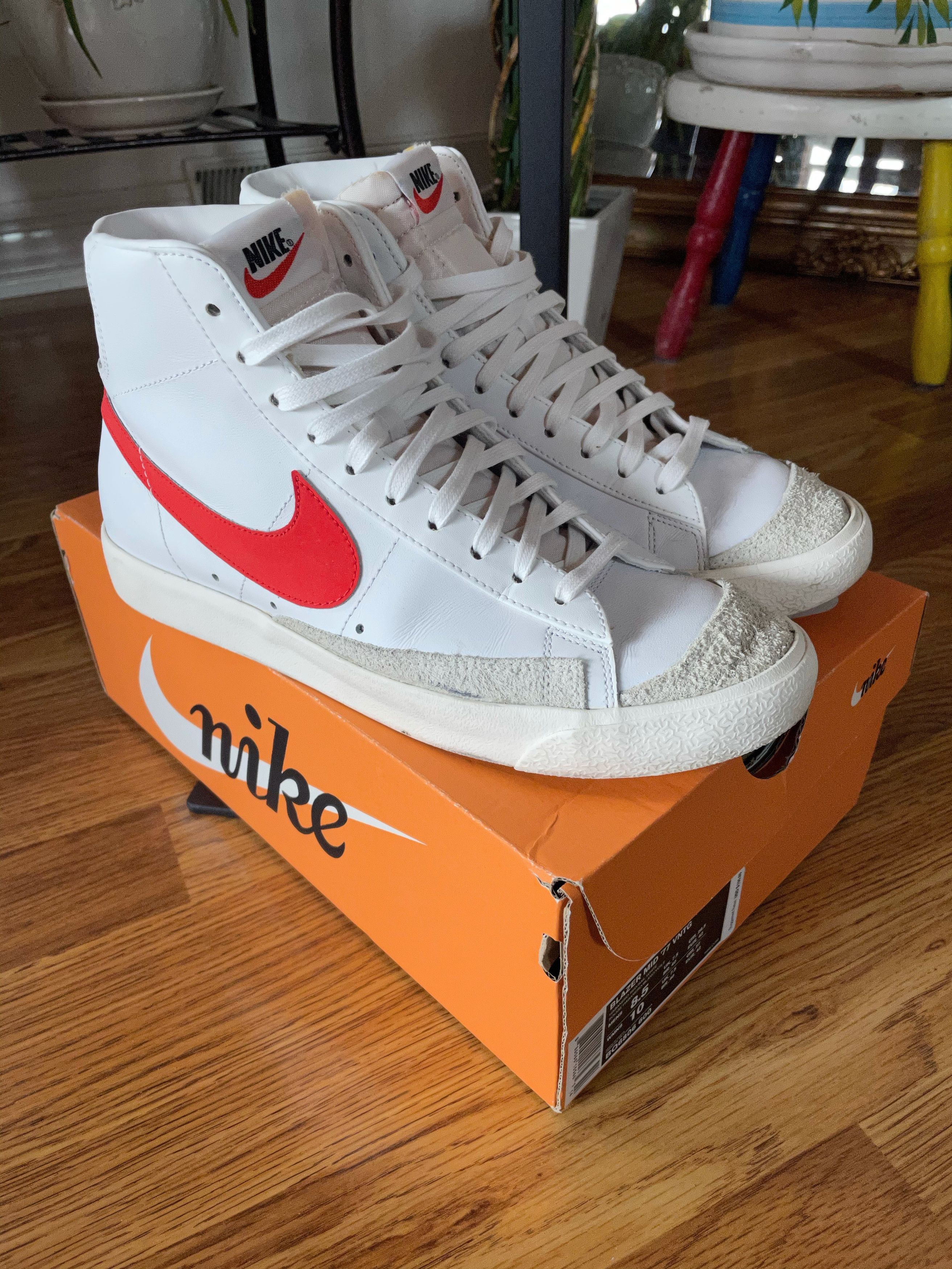 habanero red nike blazer