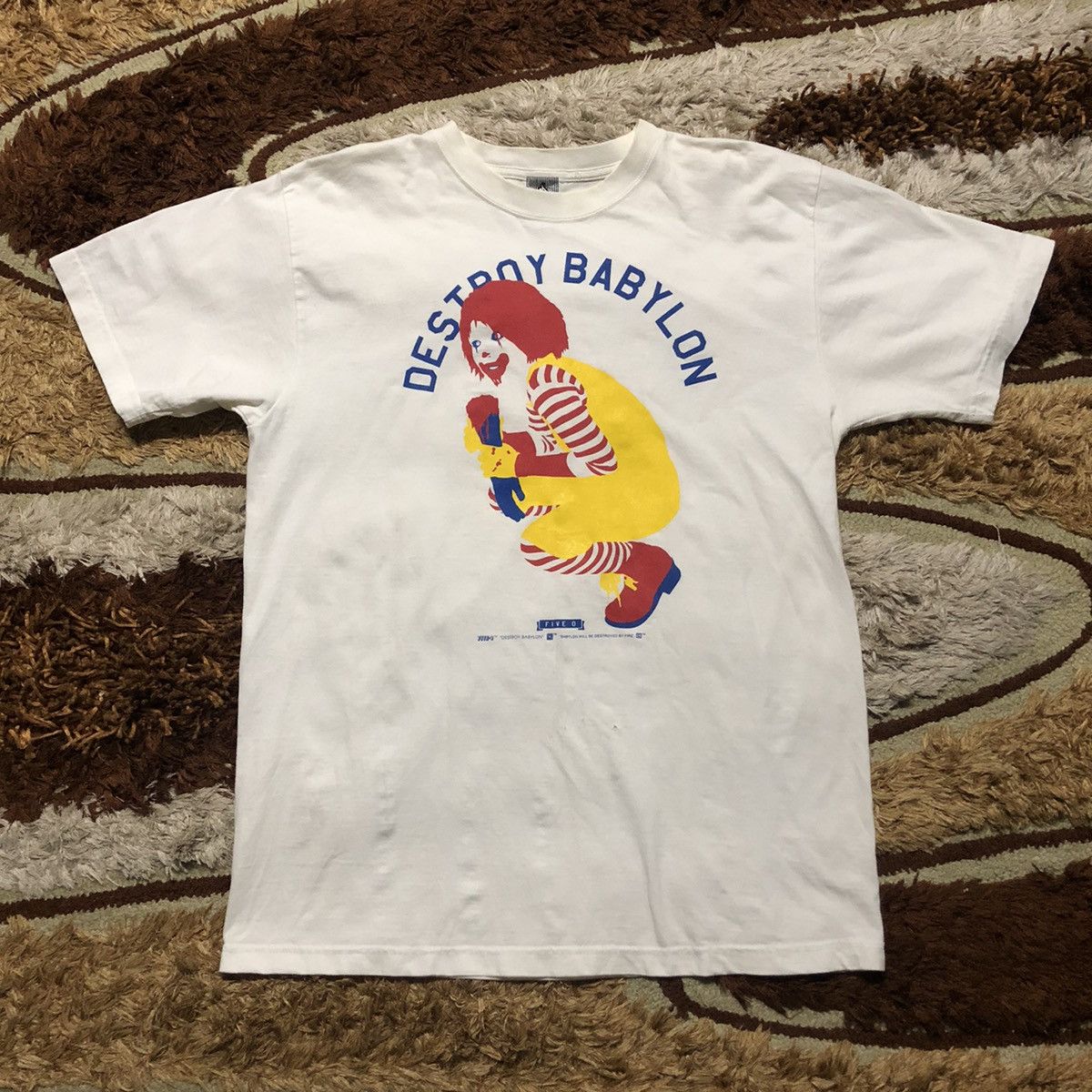 Japanese Brand Vintage Five O Destroy Babylon Band Tees Size US XL / EU 56 / 4 - 1 Thumbnail
