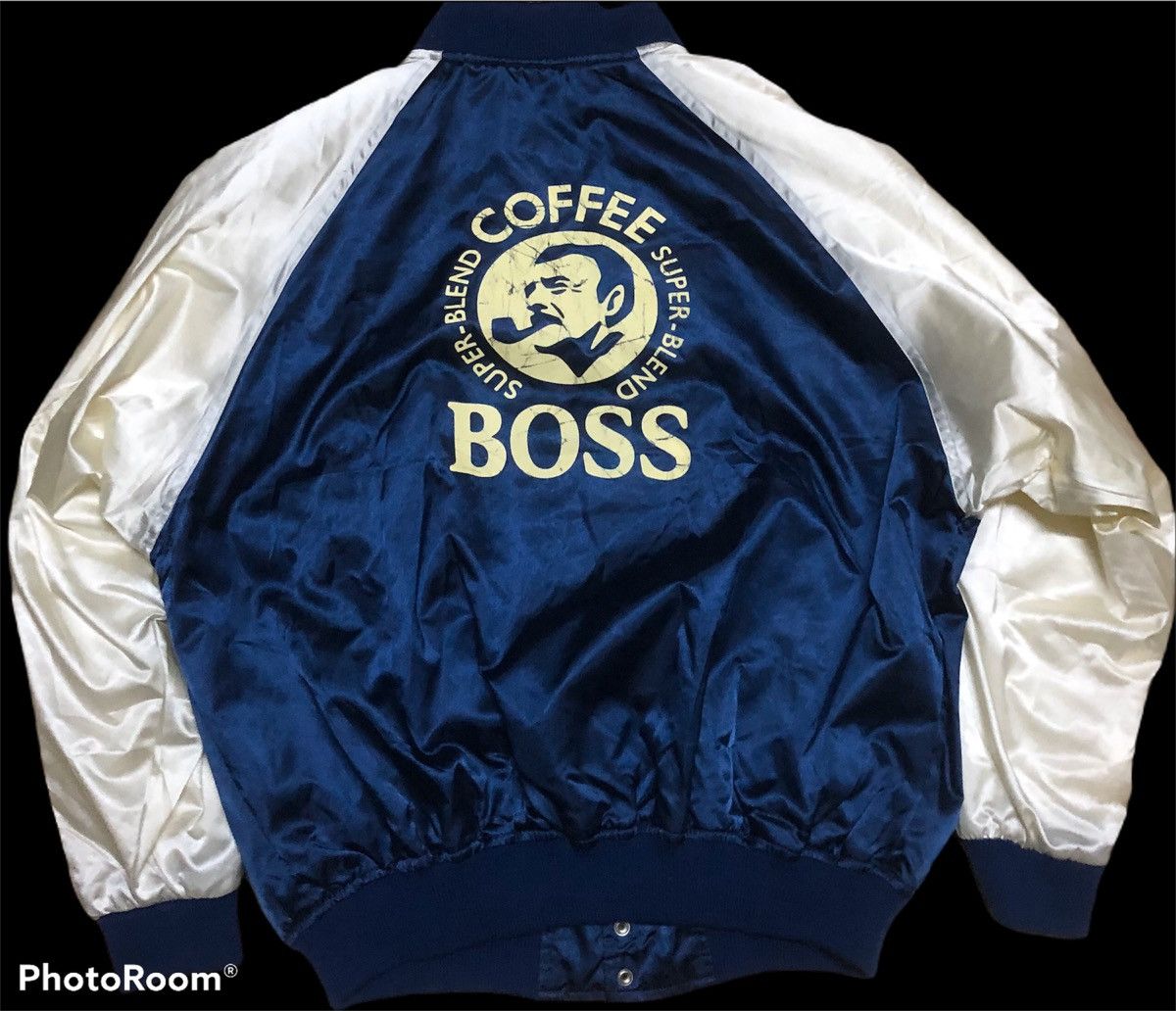 Japanese Brand × Vintage Vintage Big Logo Coffee BOSS Suntory Bomber Jacket Size US L / EU 52-54 / 3 - 2 Thumbnail
