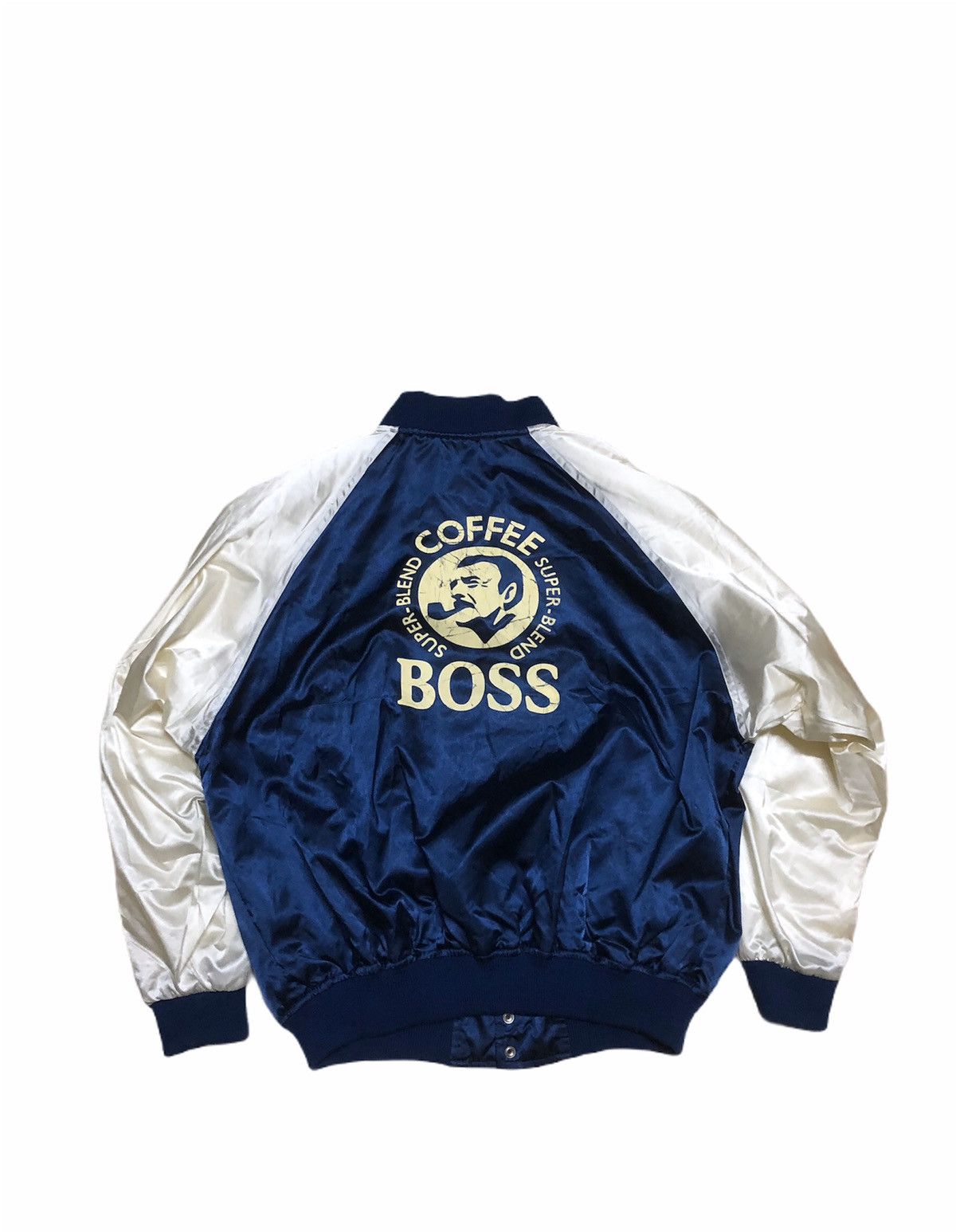 Japanese Brand × Vintage Vintage Big Logo Coffee BOSS Suntory Bomber Jacket Size US L / EU 52-54 / 3 - 1 Thumbnail