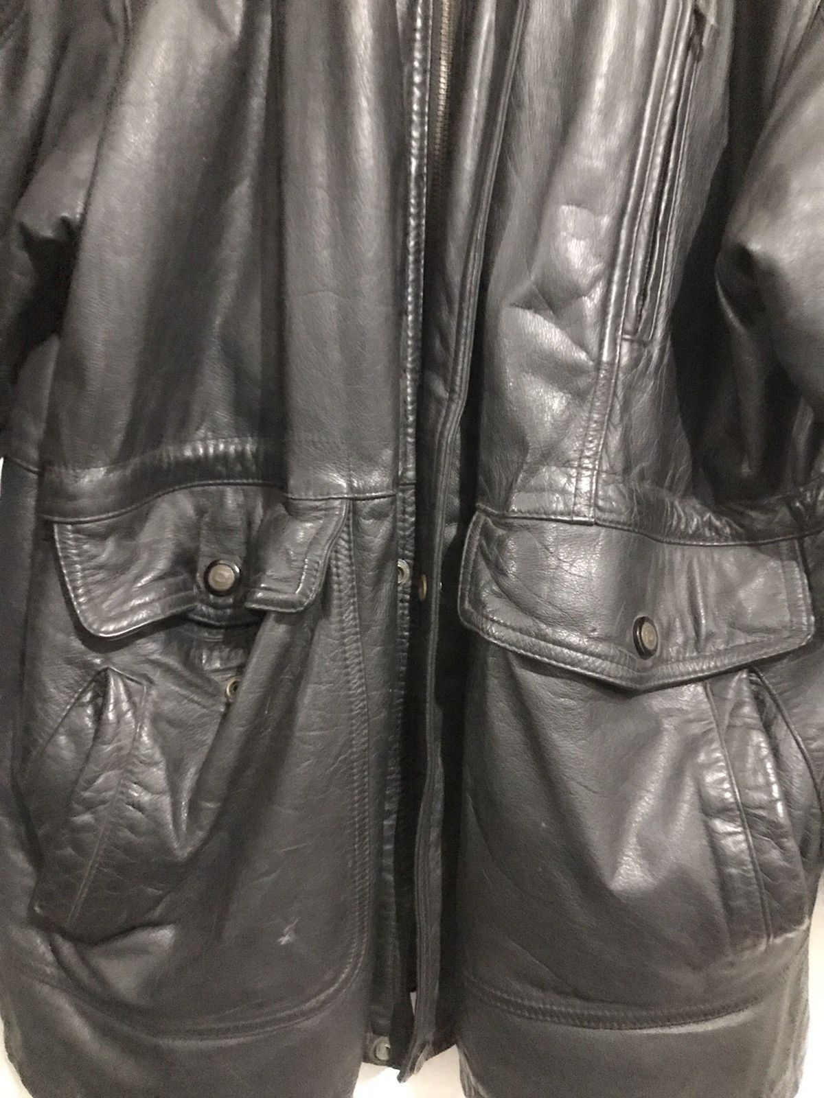 Pierre Cardin × Vintage Vintage Pierre Cardin Leather Jacket Size US L / EU 52-54 / 3 - 3 Thumbnail