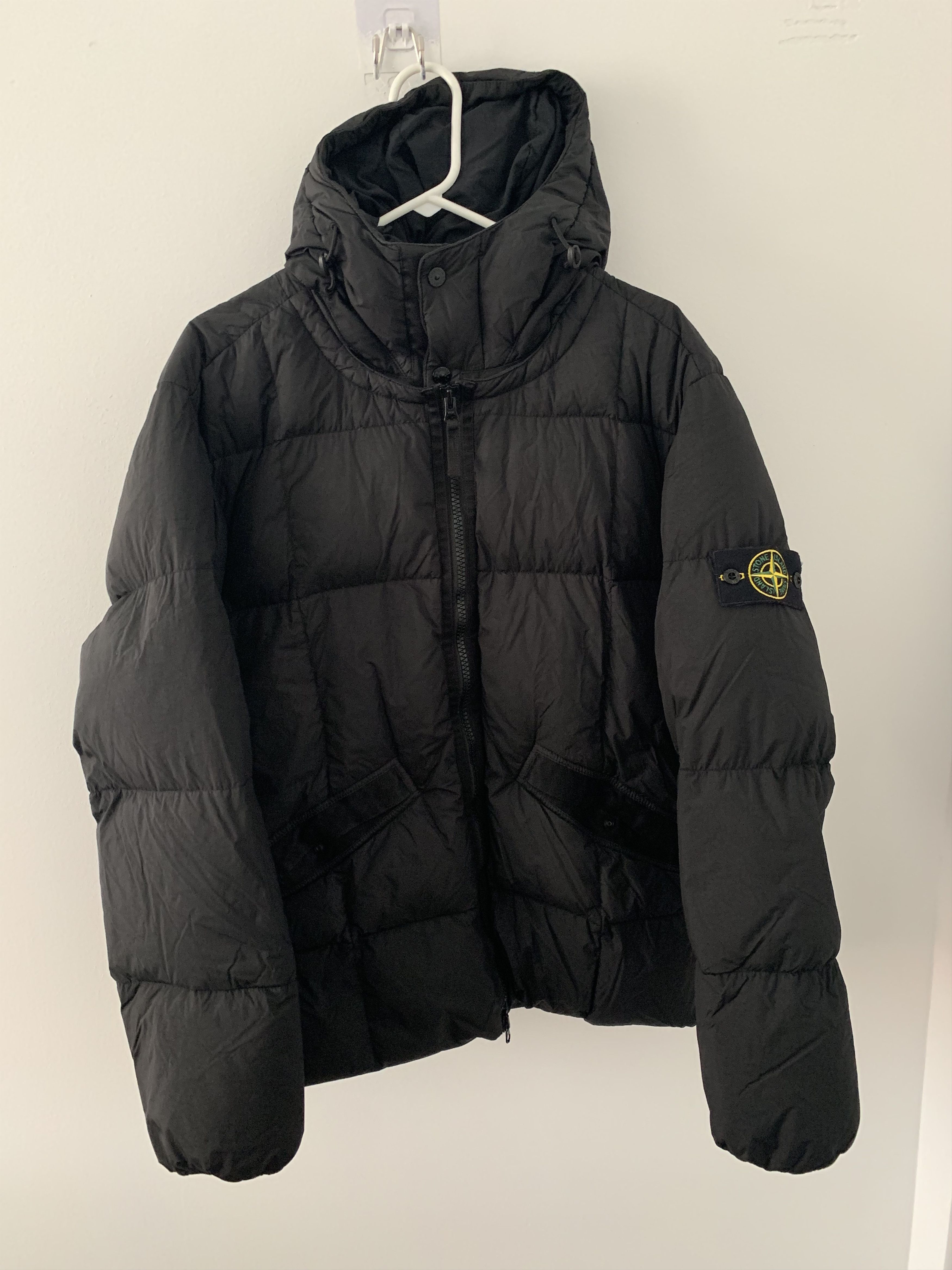 Stone Island Stone Island crinkle reps ny black down jacket sz XL Size US XL / EU 56 / 4 - 1 Thumbnail