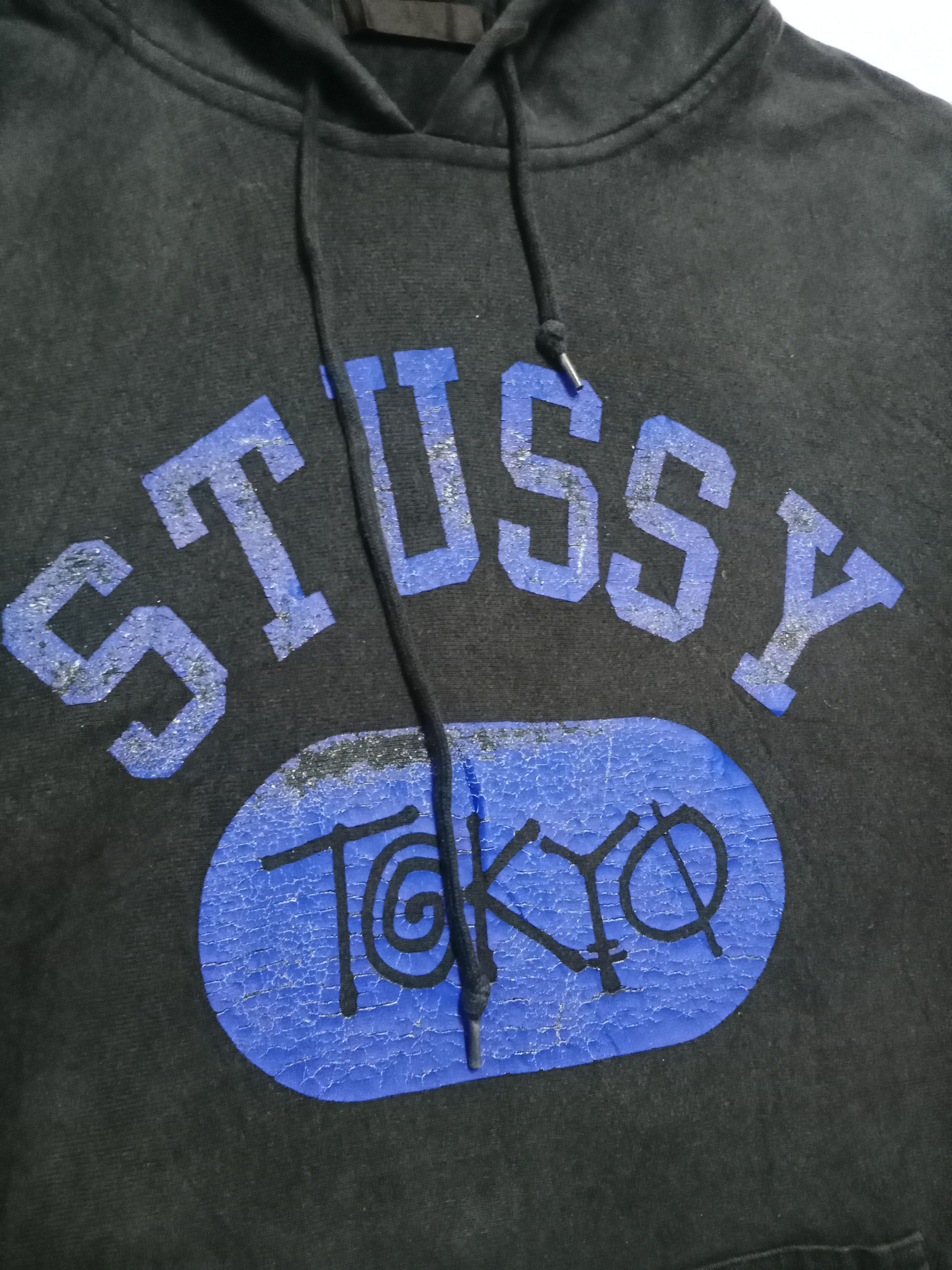 Stussy × Vintage Vintage Stussy Hoodie Big Logo Sweatshirt Size US L / EU 52-54 / 3 - 2 Thumbnail