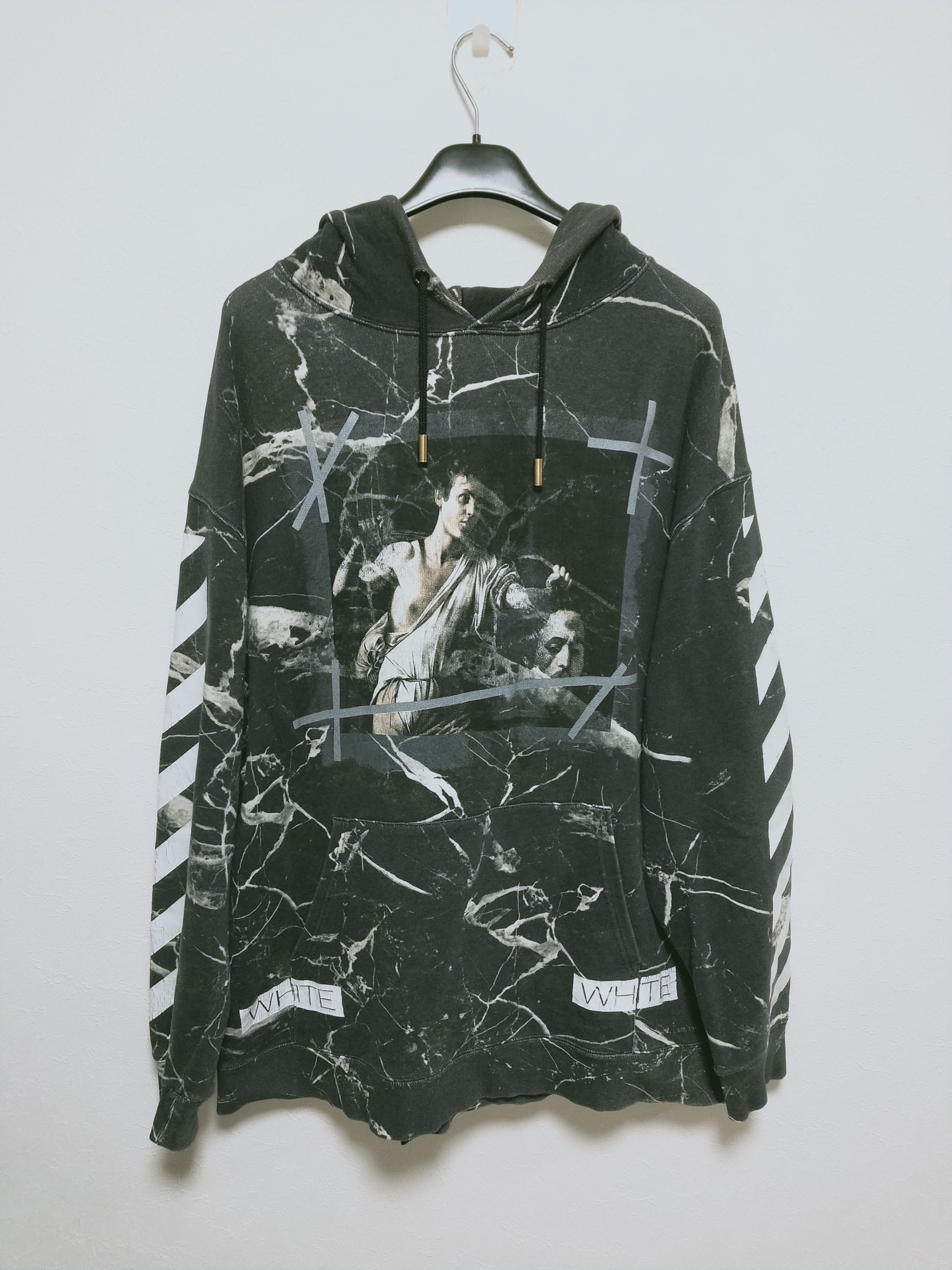 Off-White Marble Caravaggio Hoodie Size US M / EU 48-50 / 2 - 1 Thumbnail