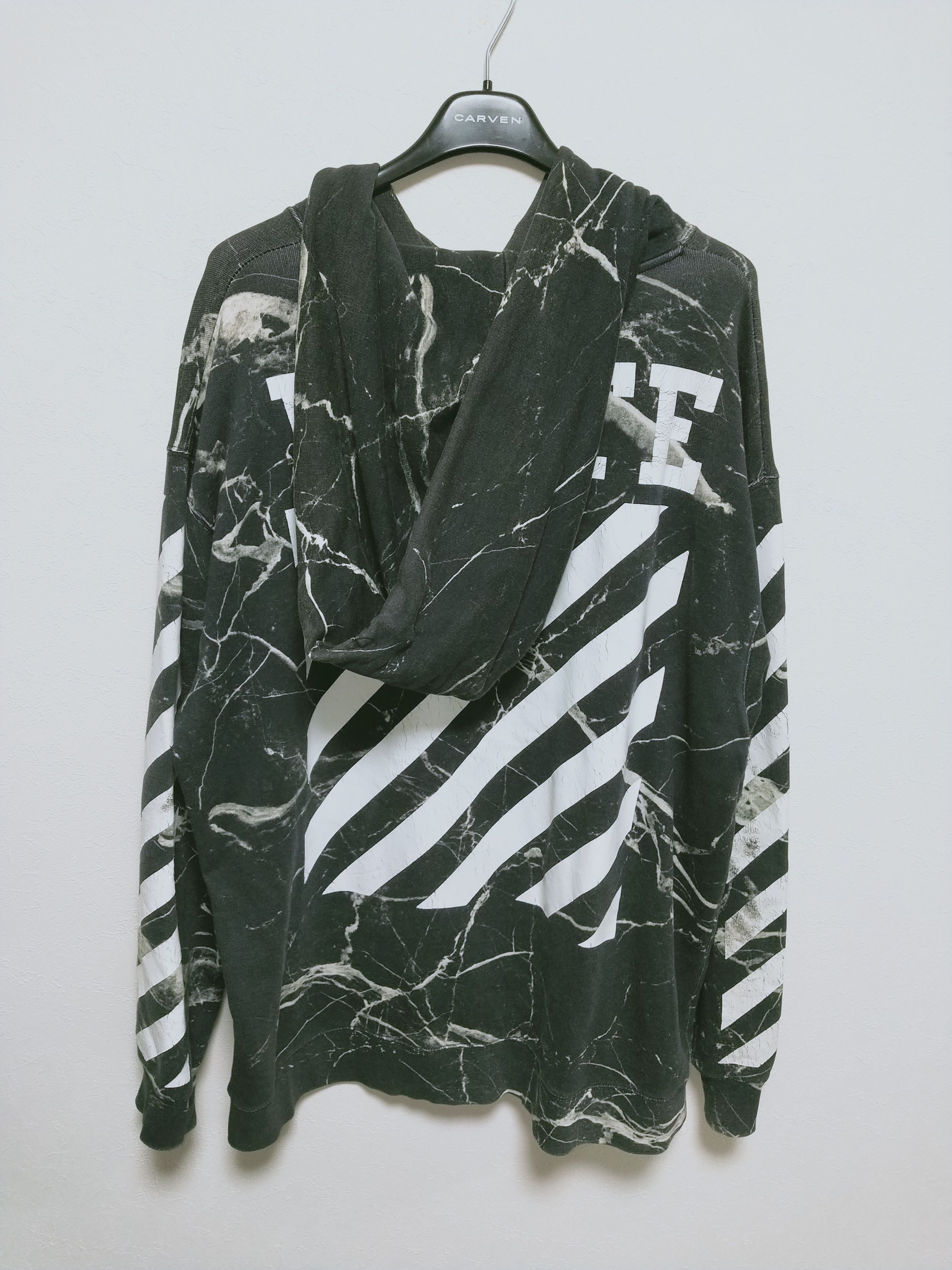 Off-White Marble Caravaggio Hoodie Size US M / EU 48-50 / 2 - 2 Thumbnail