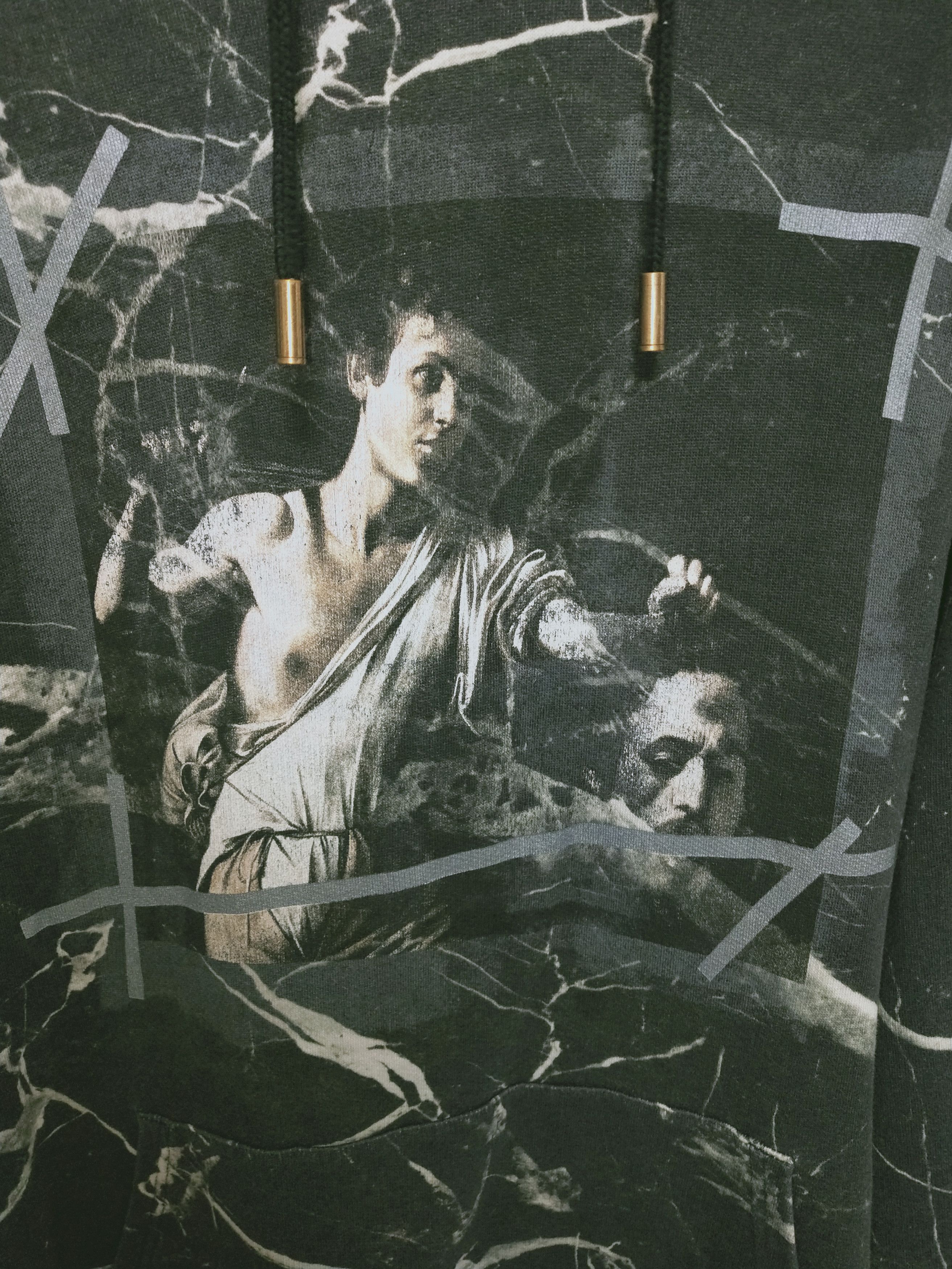 Off-White Marble Caravaggio Hoodie Size US M / EU 48-50 / 2 - 3 Thumbnail