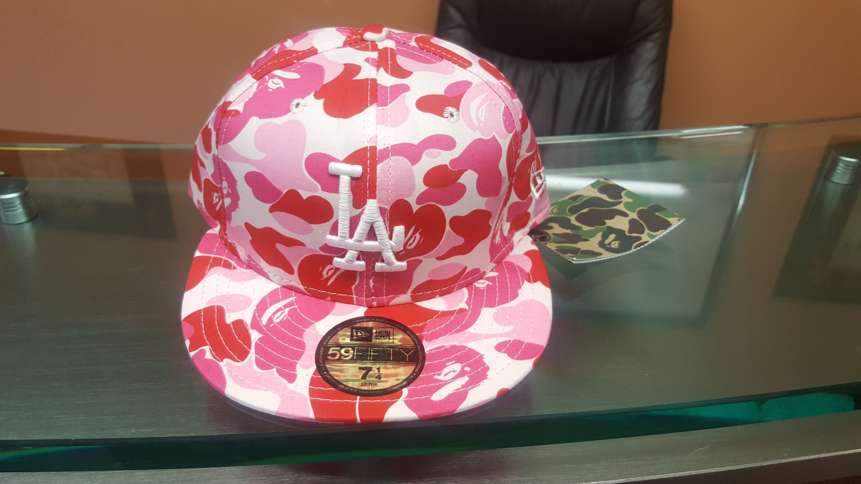 La dodgers hat camo bape store