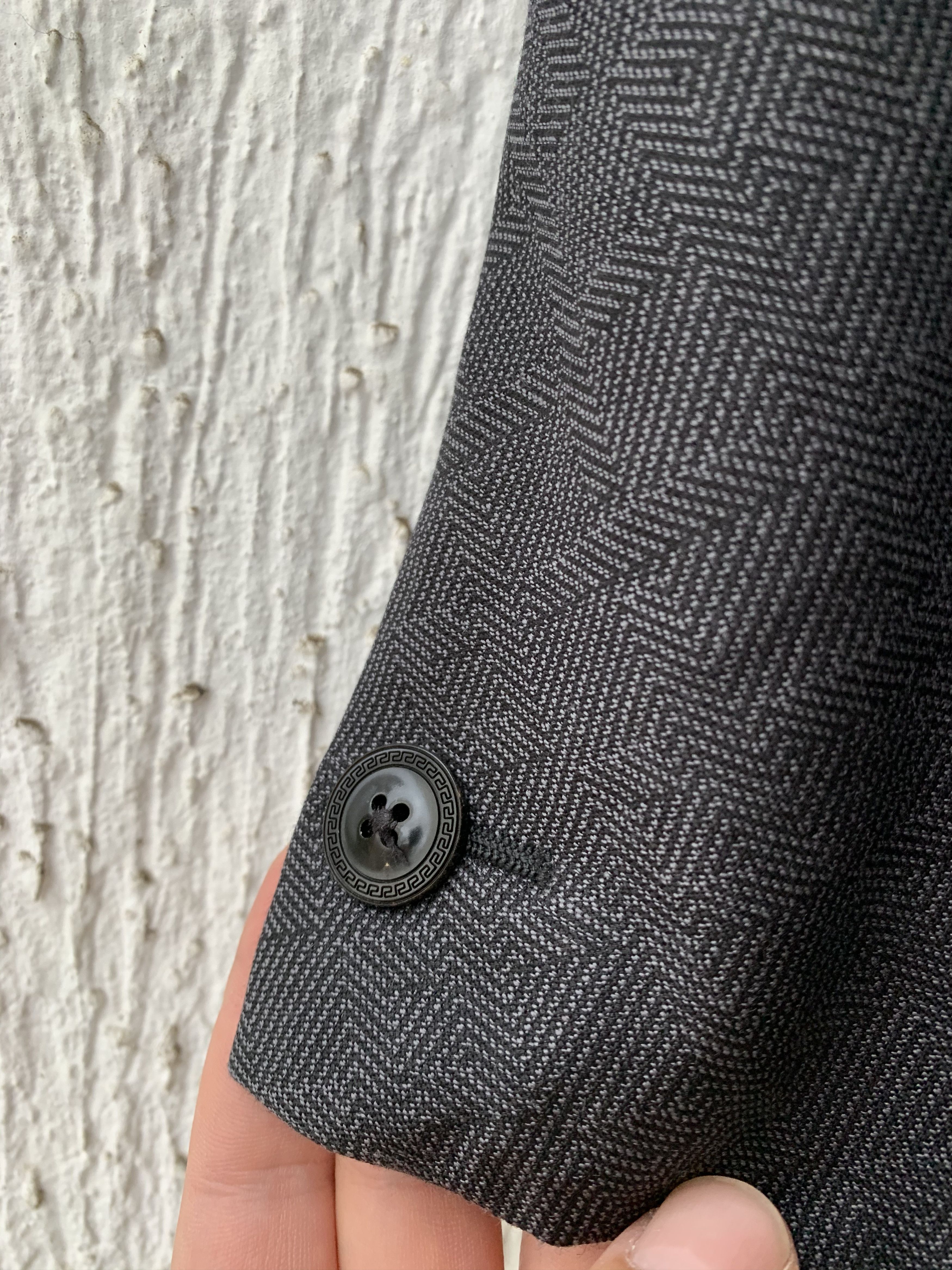 Versace mainline silk blend geomteric blazer Size US L / EU 52-54 / 3 - 3 Thumbnail