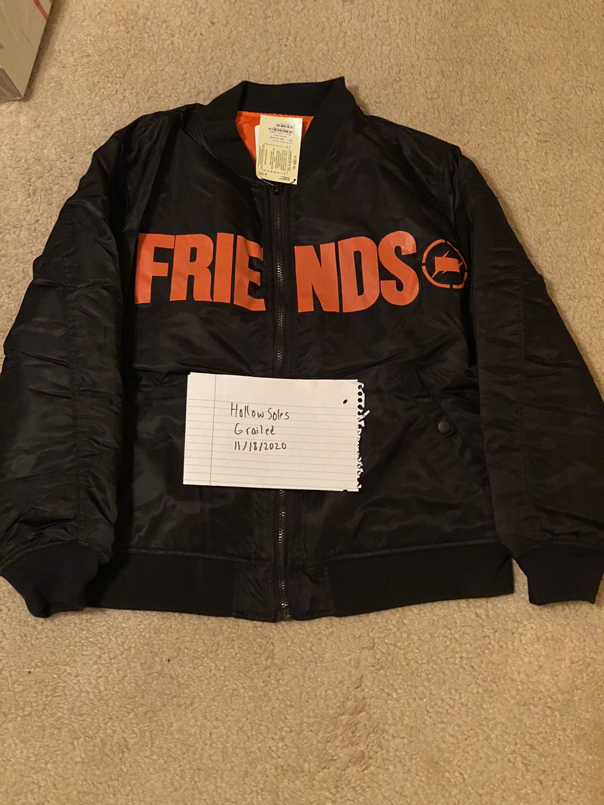 Vlone Fragment Design Bomber Jacket | Grailed