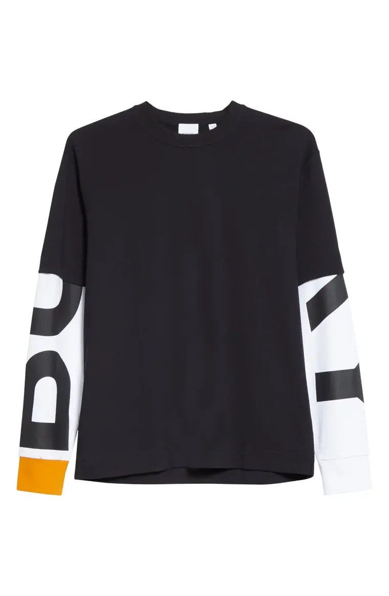 Burberry Burberry Fernford Layered Long Sleeve T-Shirt Size