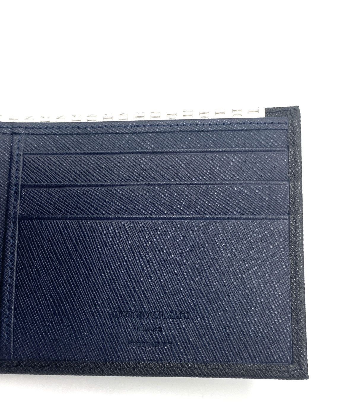 Giorgio Armani Saffiano bi-color leather wallet Size ONE SIZE - 5 Thumbnail