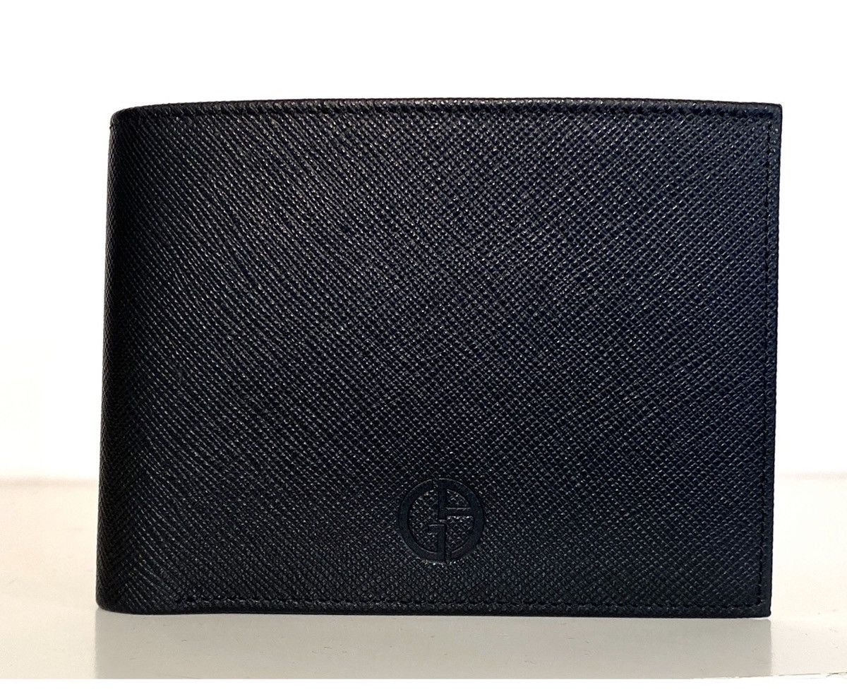 Giorgio Armani Saffiano bi-color leather wallet Size ONE SIZE - 2 Thumbnail