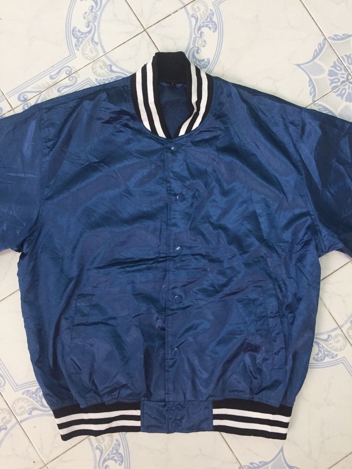 Japanese Brand × Ordinary Fits Japanese Thin Plain Flashy Blue Snap Button Jacket Size US L / EU 52-54 / 3 - 2 Thumbnail