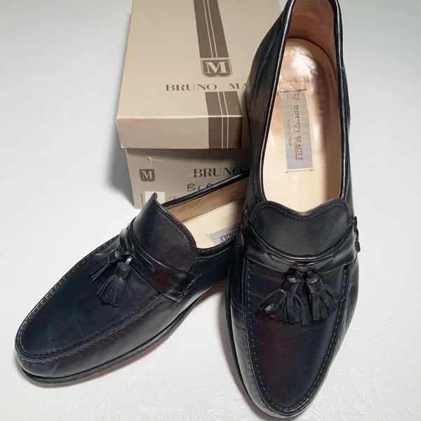 Bruno Magli Bruno Magli Black Franco Tassel Leather Loafers Grailed