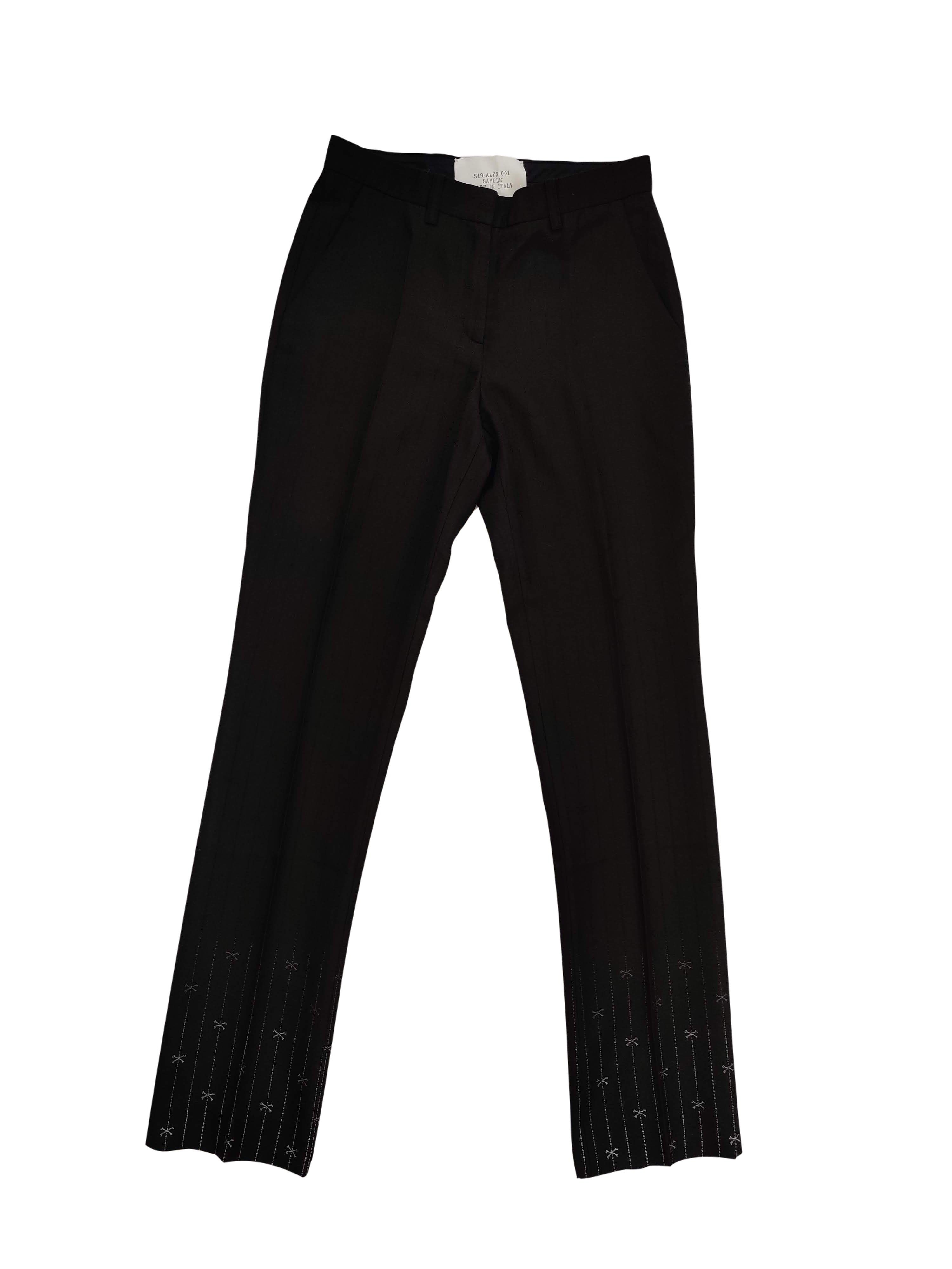 1017 ALYX 9SM 2019 Alyx Black Skull Pattern Costume Pants Size US 29 - 1 Thumbnail
