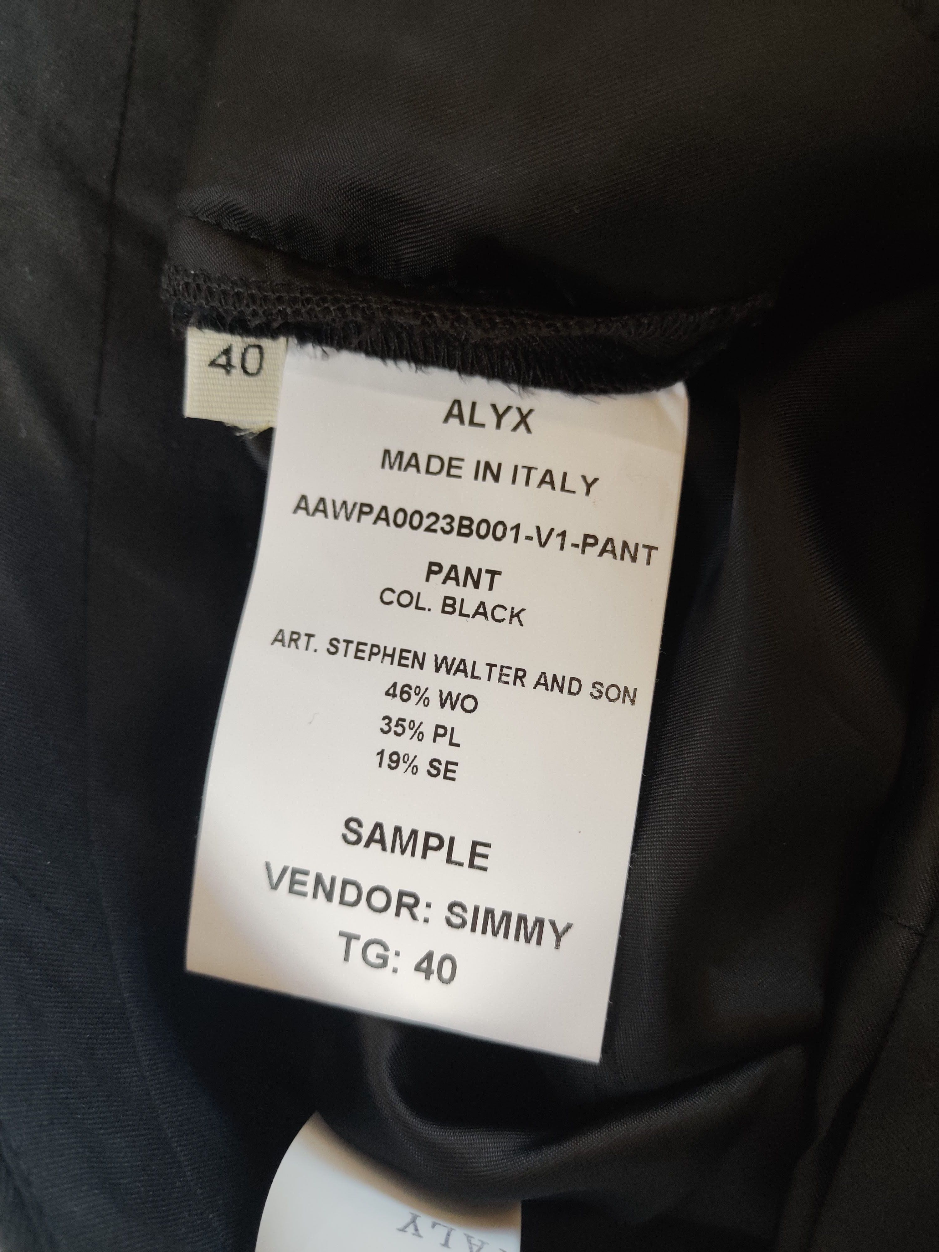 1017 ALYX 9SM 2019 Alyx Black Skull Pattern Costume Pants Size US 29 - 5 Thumbnail