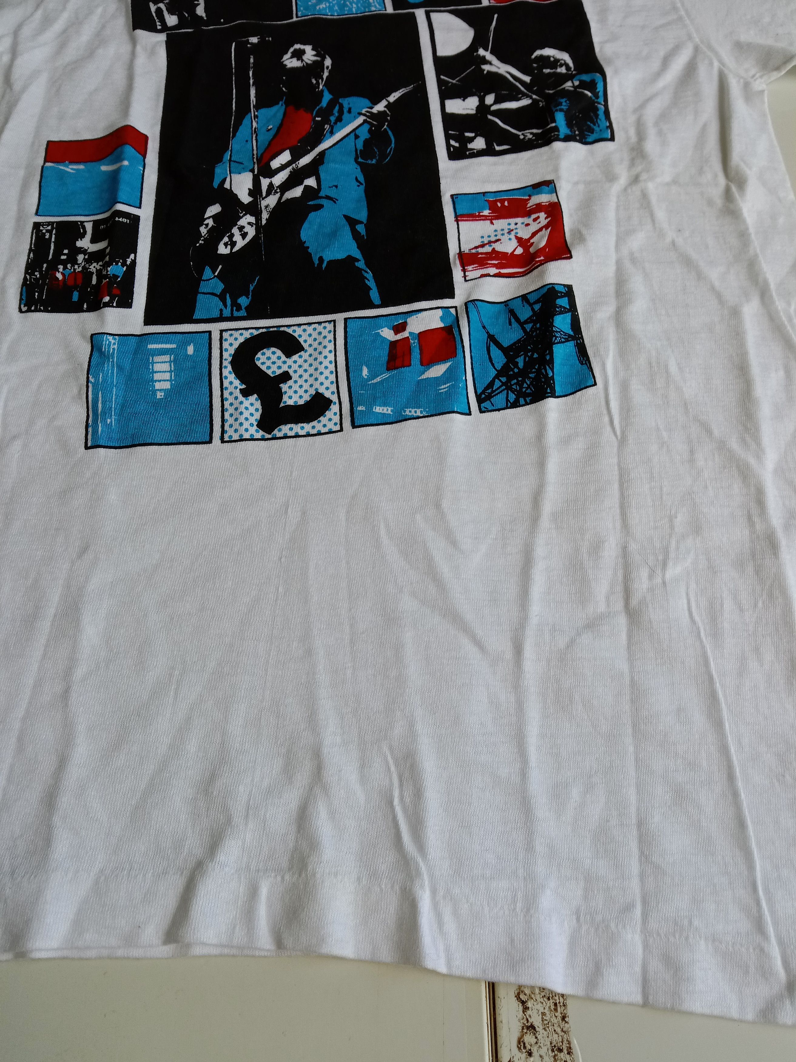 Band Tees vtg FIFTY COLUMN 70 ~80s THE JAM T SHIRT CLASH SPECIAL Size US L / EU 52-54 / 3 - 6 Thumbnail