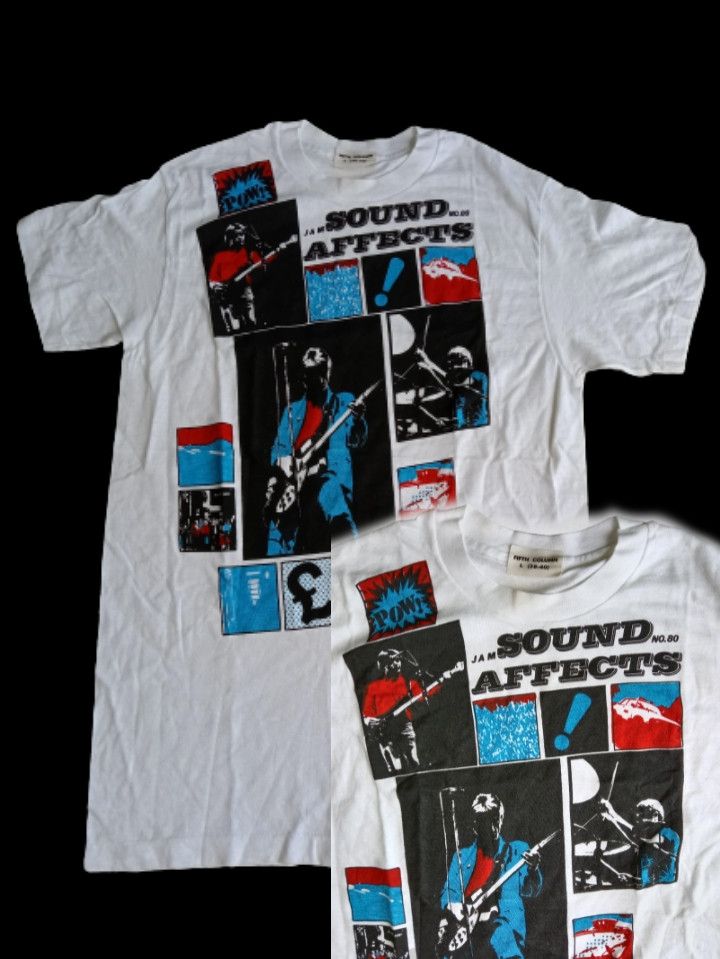 Band Tees vtg FIFTY COLUMN 70 ~80s THE JAM T SHIRT CLASH SPECIAL Size US L / EU 52-54 / 3 - 1 Thumbnail