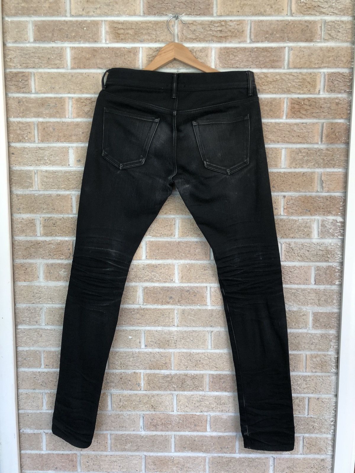 John Elliott John Elliott Cast 2 Jeans / Onyx / Raw Black Denim / 29 Size US 29 - 2 Thumbnail