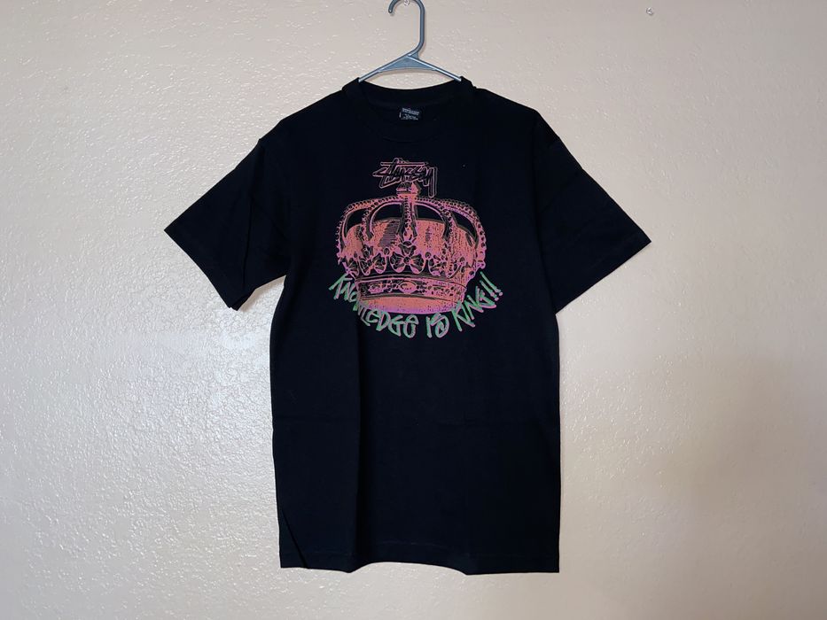 Vintage Stussy Tee Knowledge is King KRS One 1 Supreme HUF Palace