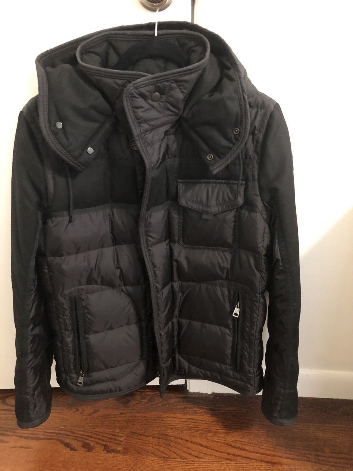 Moncler Moncler “Ryan Giubbotto” coat black badge | Grailed