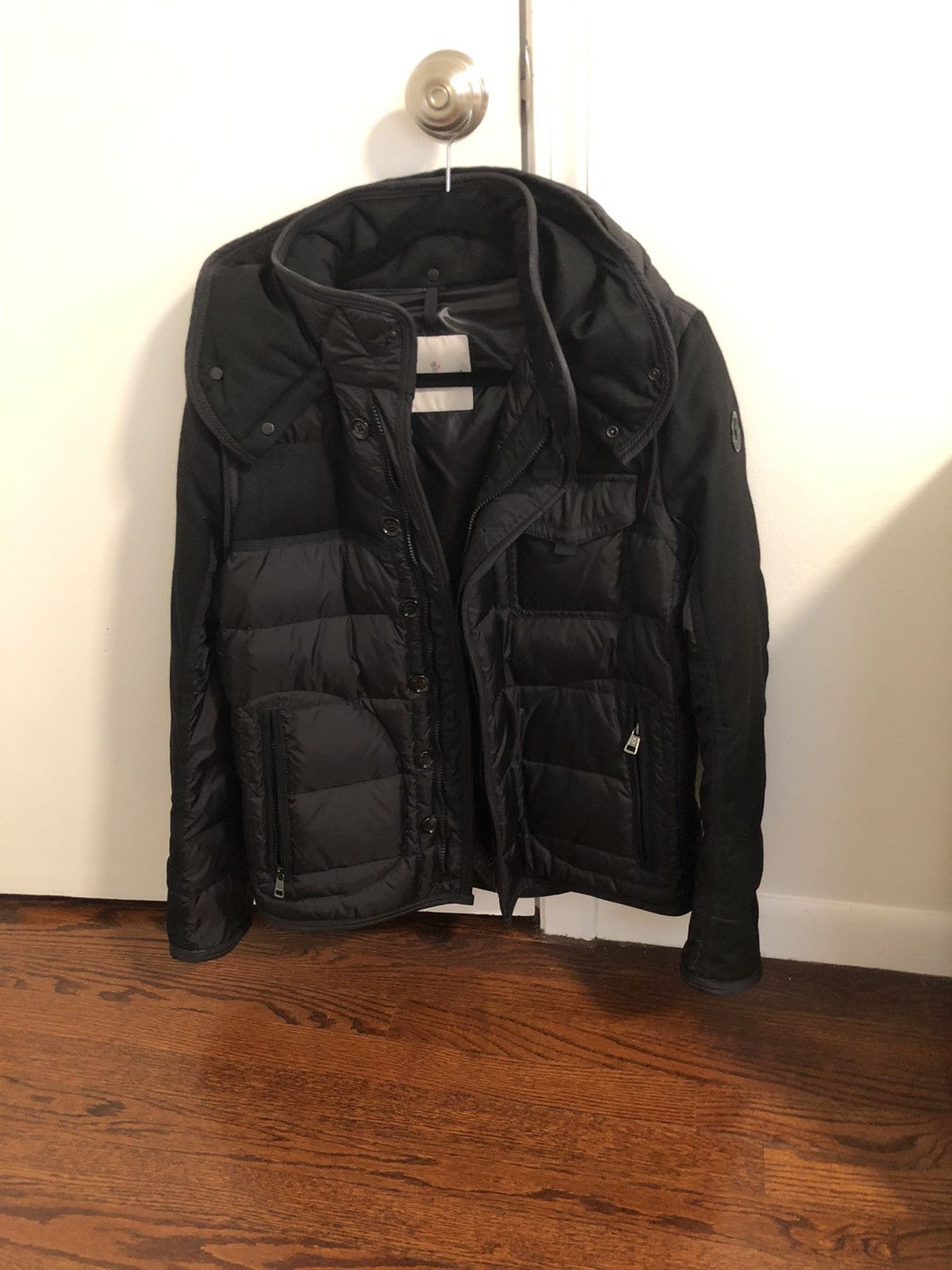 Moncler Moncler “Ryan Giubbotto” coat black badge | Grailed