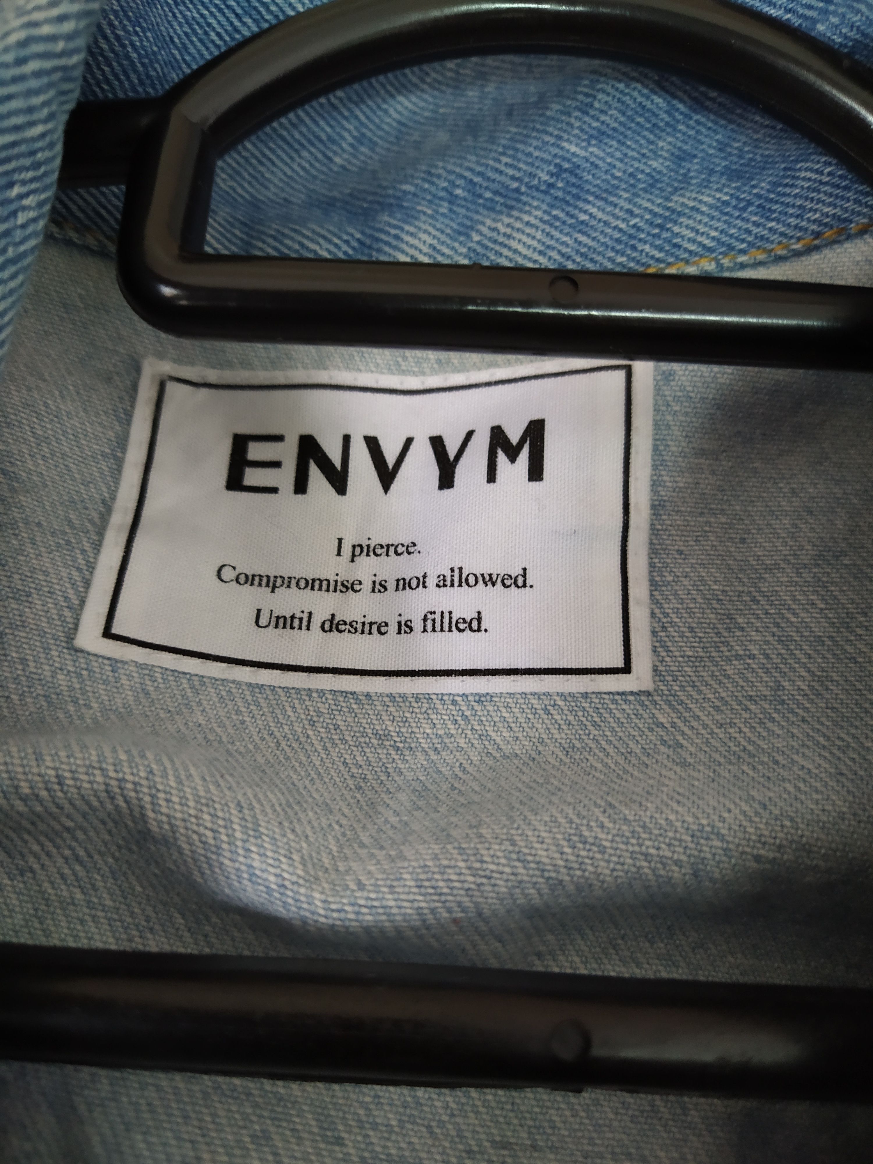 Japanese Brand ENVYM AILES TOKYO DISTRESSED DENIM JACKET (B682) Size US XL / EU 56 / 4 - 10 Thumbnail