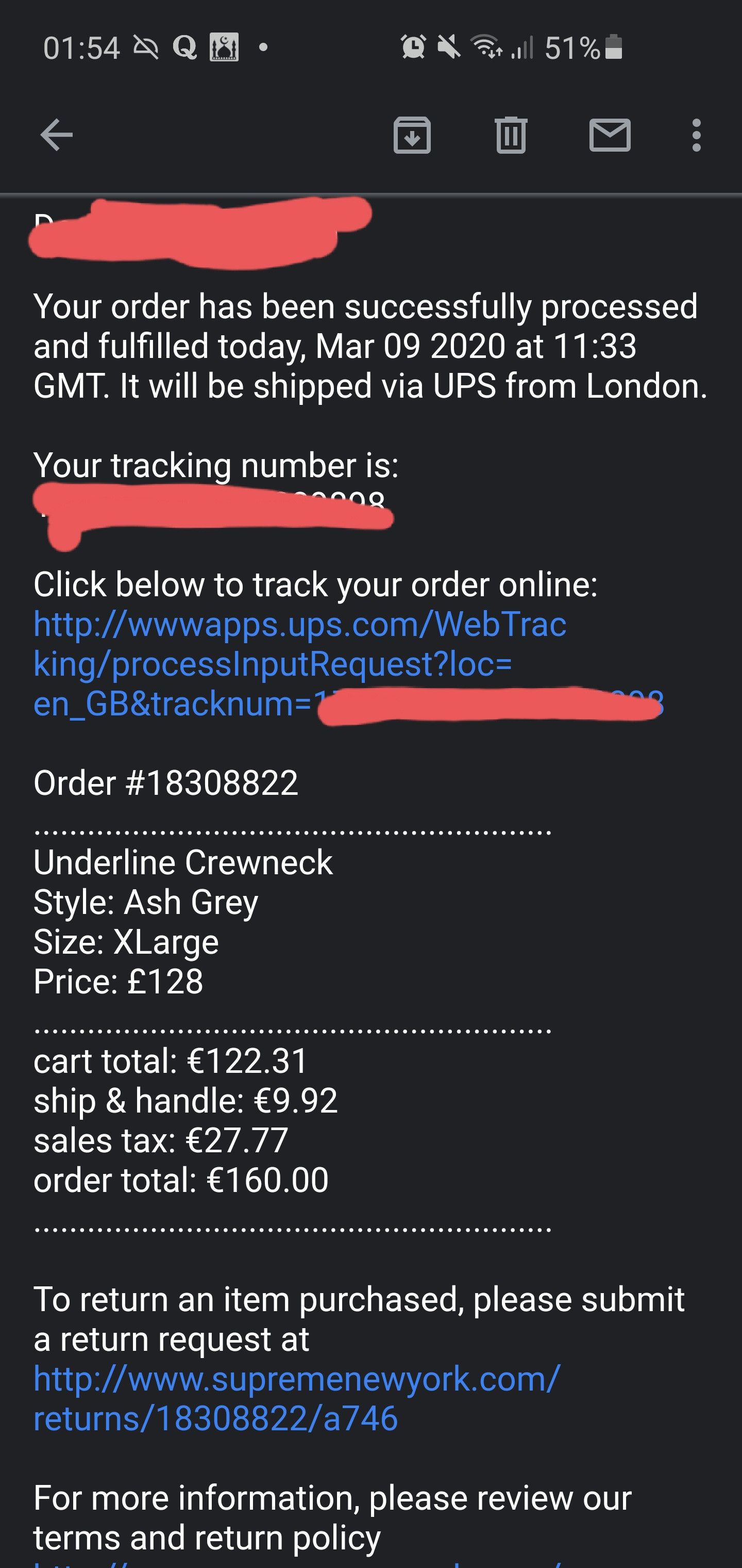 Supreme Underline Crewneck Size US XL / EU 56 / 4 - 7 Thumbnail