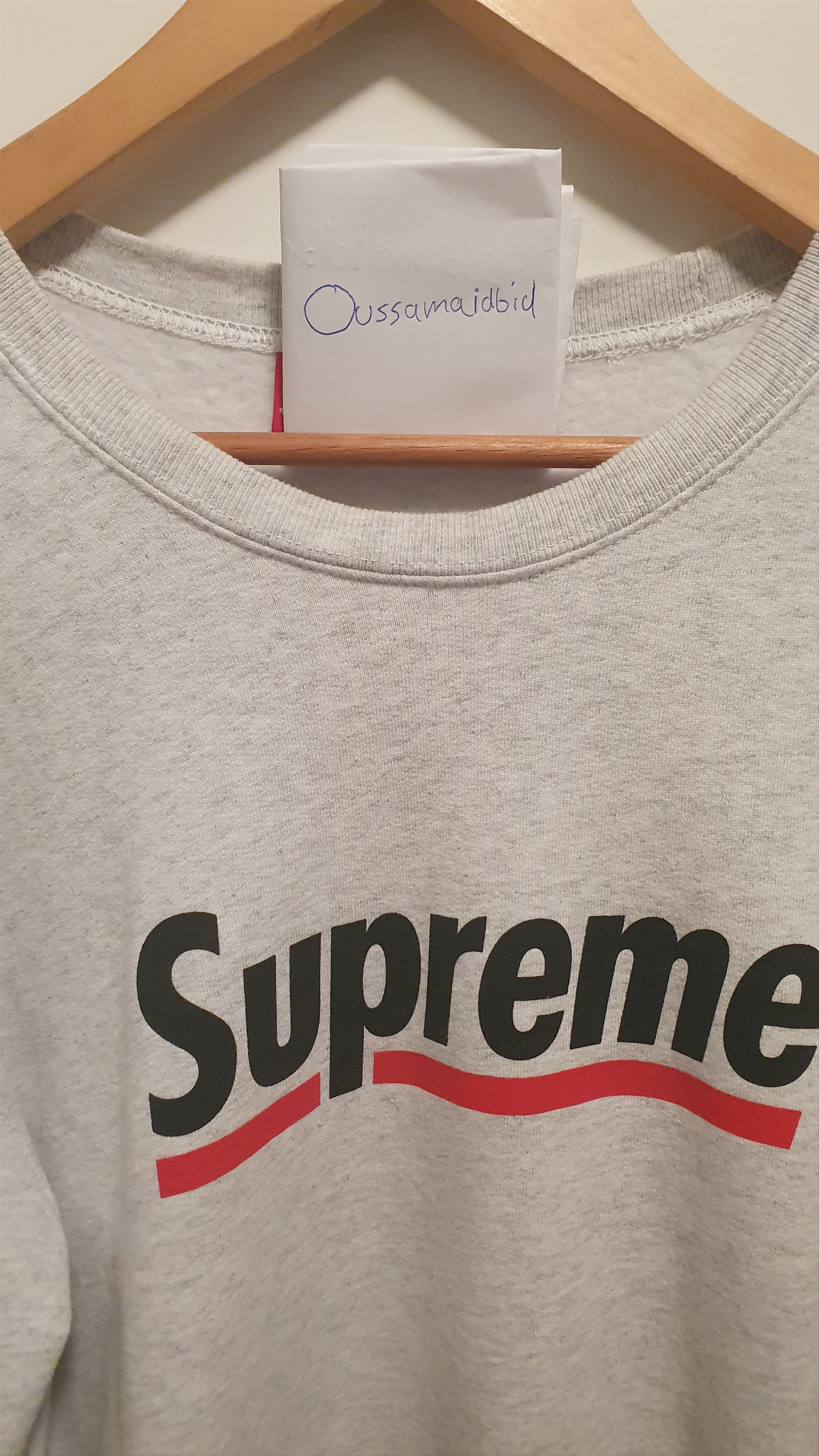 Supreme Underline Crewneck Size US XL / EU 56 / 4 - 2 Thumbnail