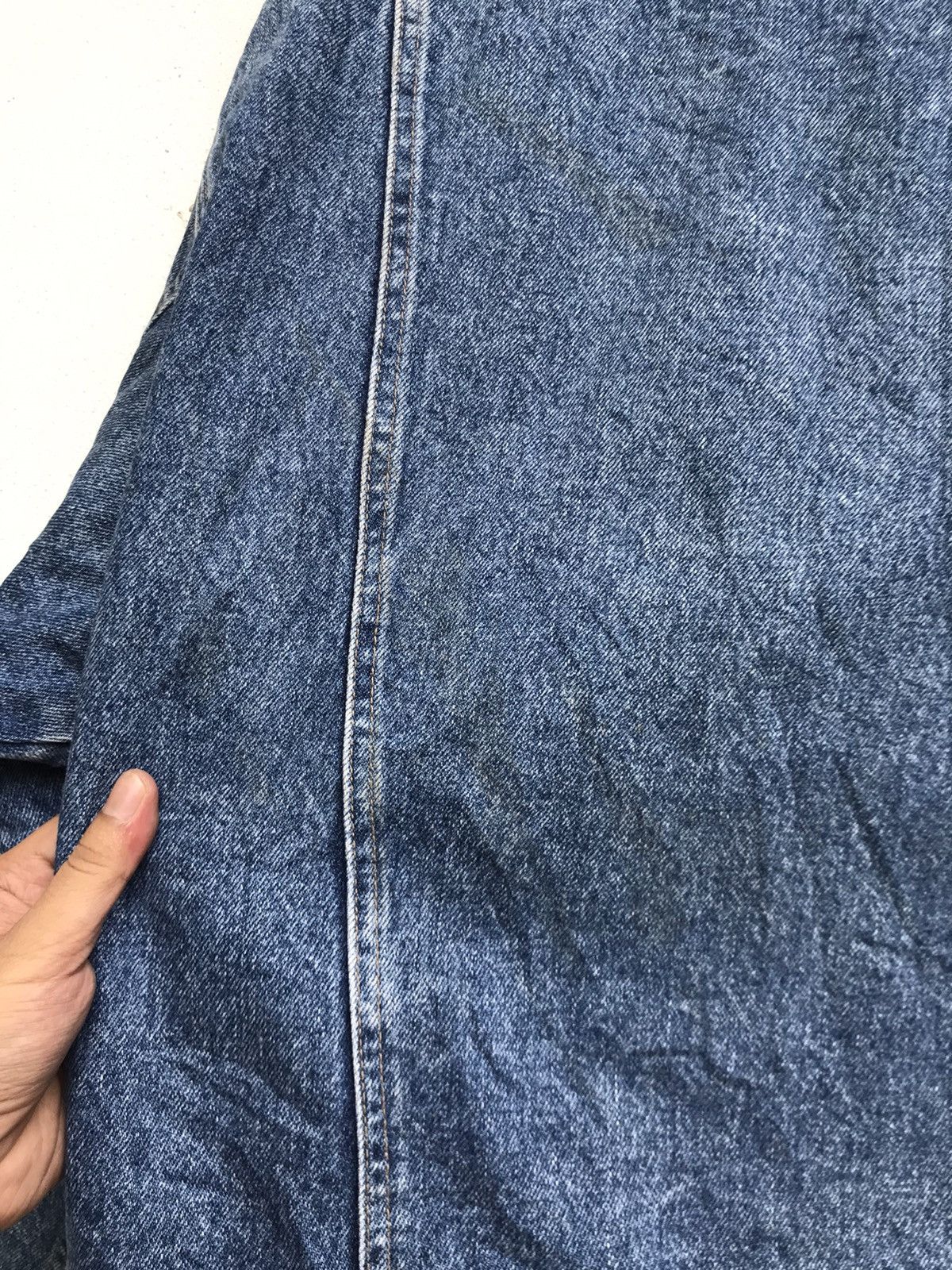 Japanese Brand × Vintage Vintage The New Classic Western Blanket Trucker Denim Jacket Size US L / EU 52-54 / 3 - 15 Thumbnail
