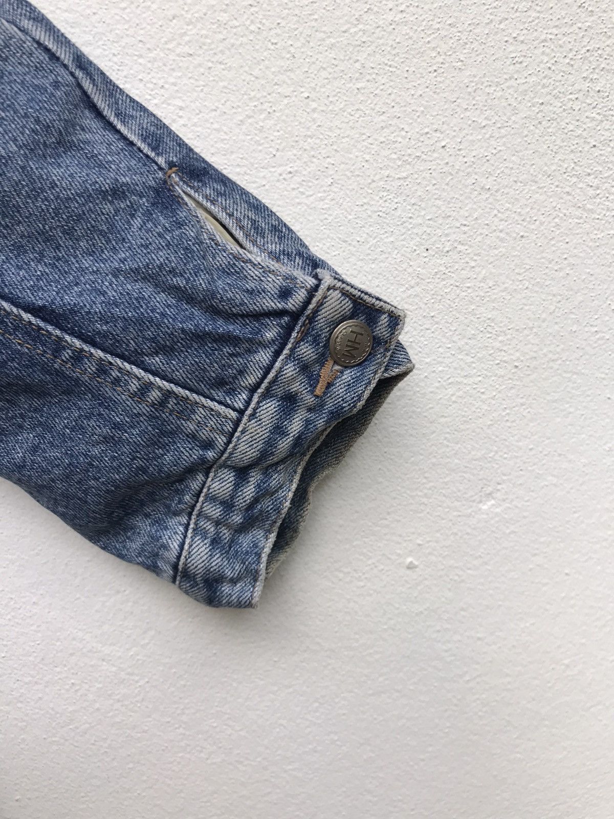Japanese Brand × Vintage Vintage The New Classic Western Blanket Trucker Denim Jacket Size US L / EU 52-54 / 3 - 6 Thumbnail