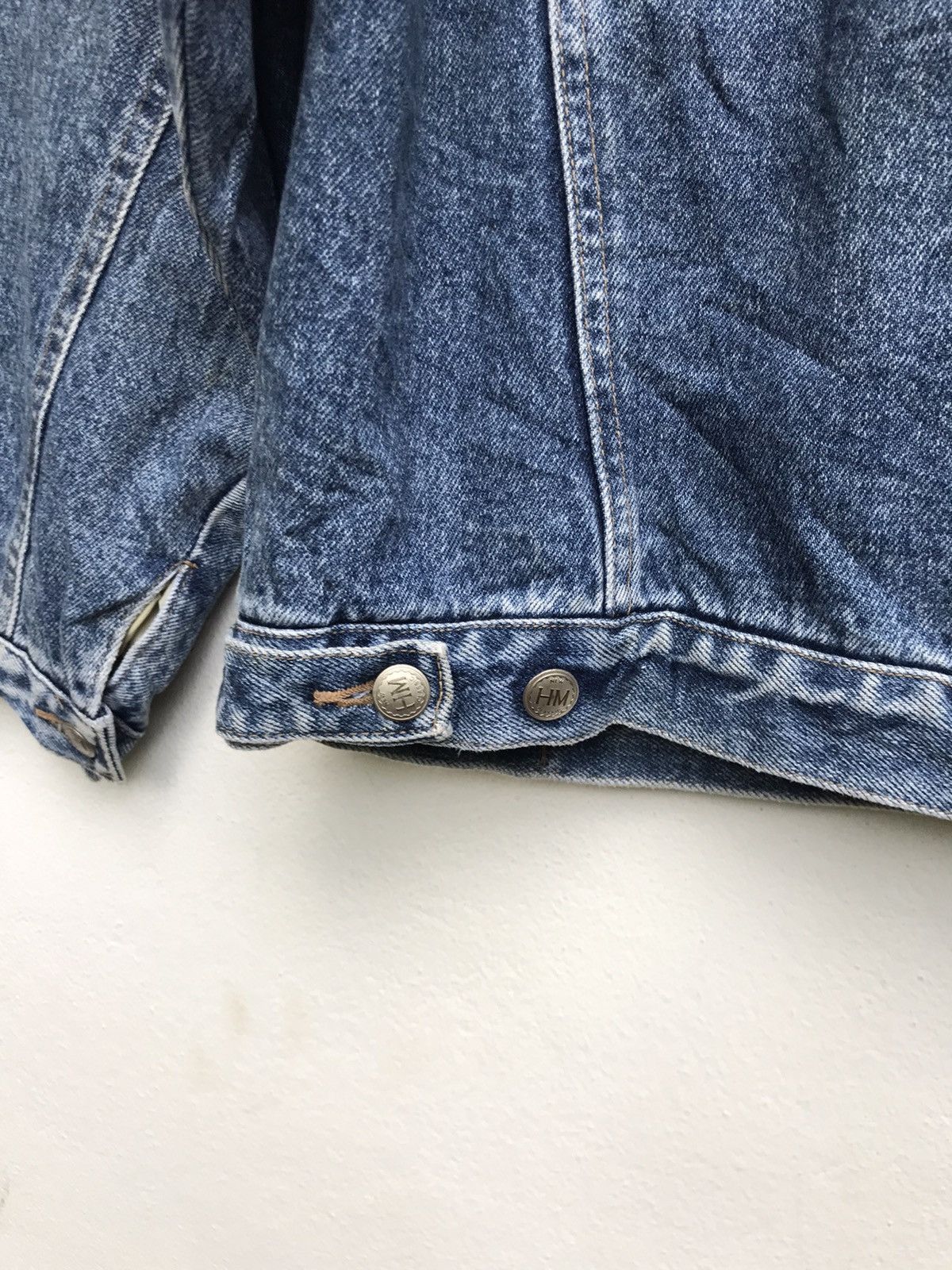 Japanese Brand × Vintage Vintage The New Classic Western Blanket Trucker Denim Jacket Size US L / EU 52-54 / 3 - 12 Thumbnail
