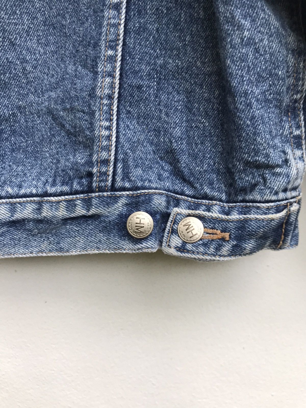 Japanese Brand × Vintage Vintage The New Classic Western Blanket Trucker Denim Jacket Size US L / EU 52-54 / 3 - 11 Thumbnail