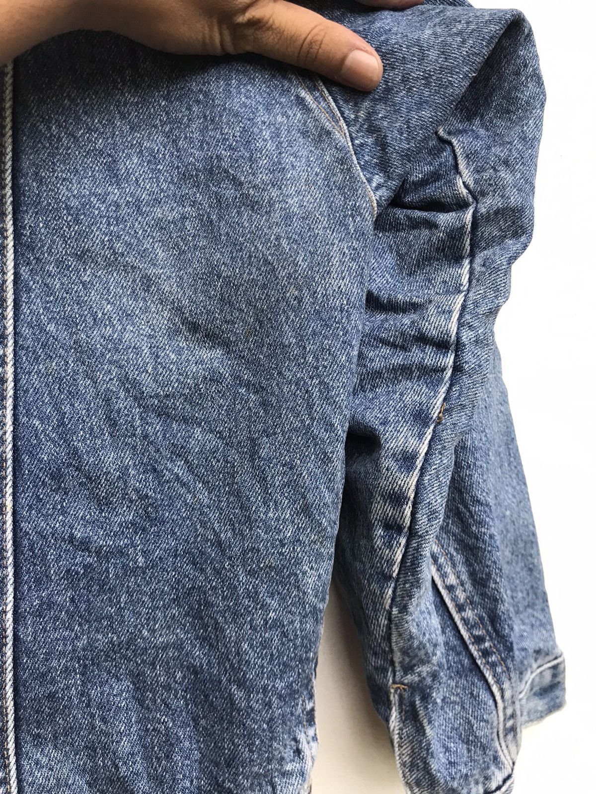 Japanese Brand × Vintage Vintage The New Classic Western Blanket Trucker Denim Jacket Size US L / EU 52-54 / 3 - 14 Thumbnail