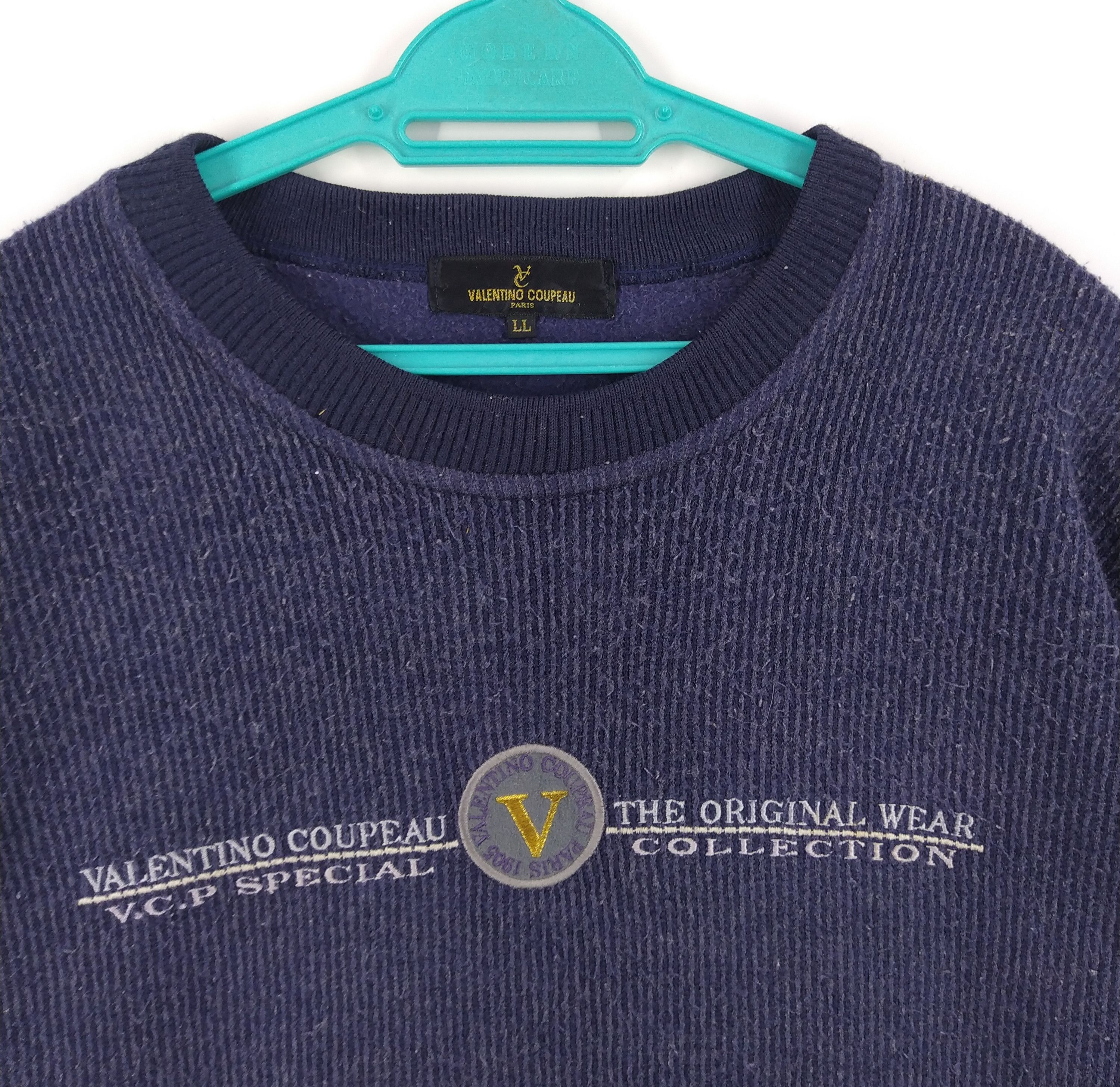 Designer × Valentino × Vintage Vintage Valentino Coupeau Embroidery Logo Corduroy Design Size US L / EU 52-54 / 3 - 2 Thumbnail